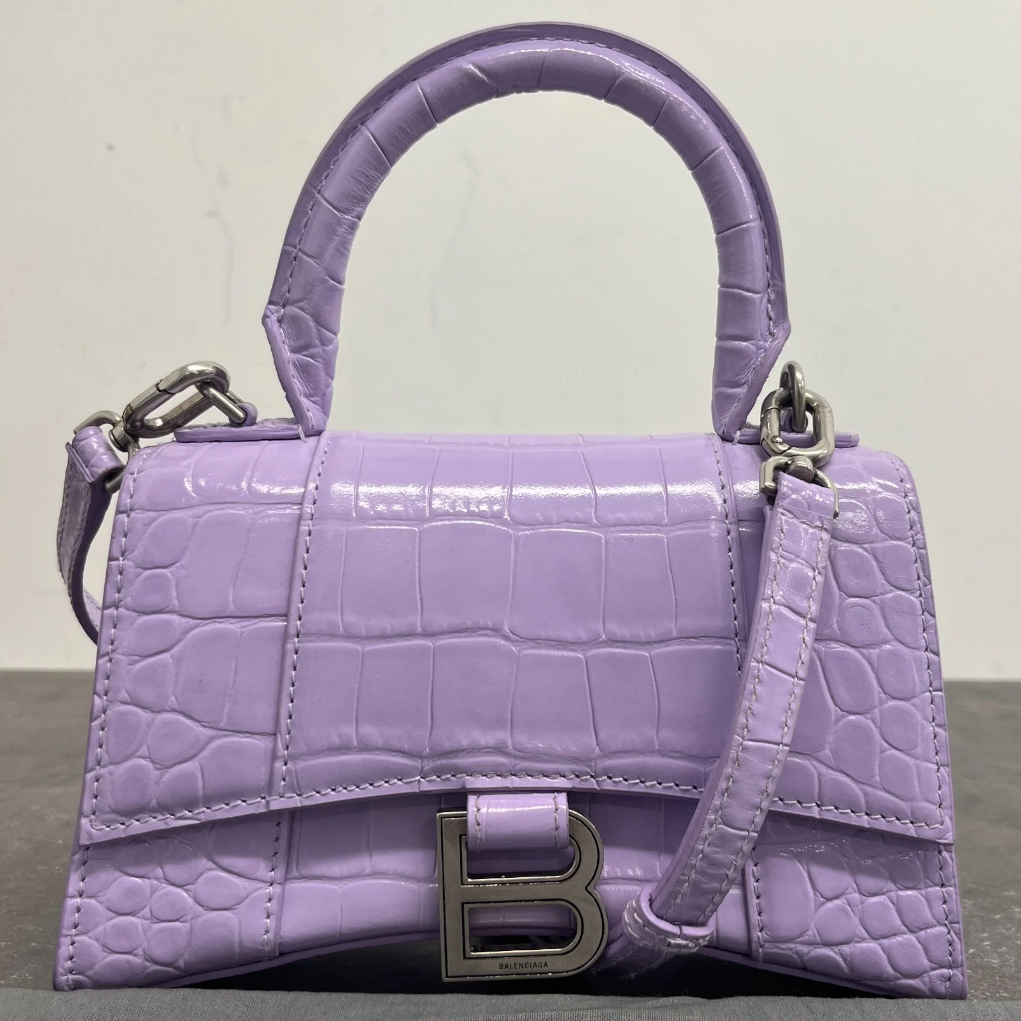 Women's Hourglass Small Bag Purple - Image 13