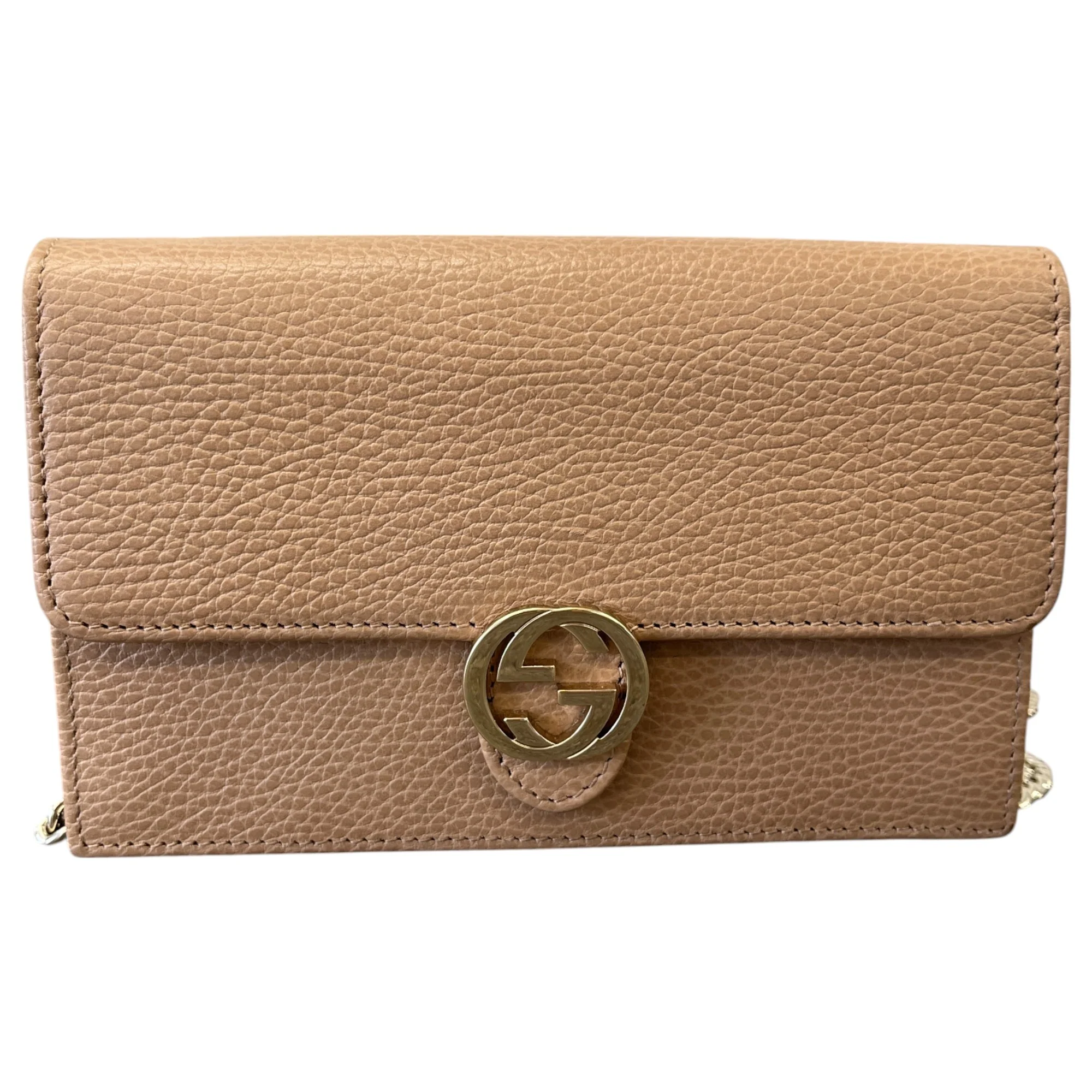 Women's Interlocking G Crossbody Bag Beige - Image 3