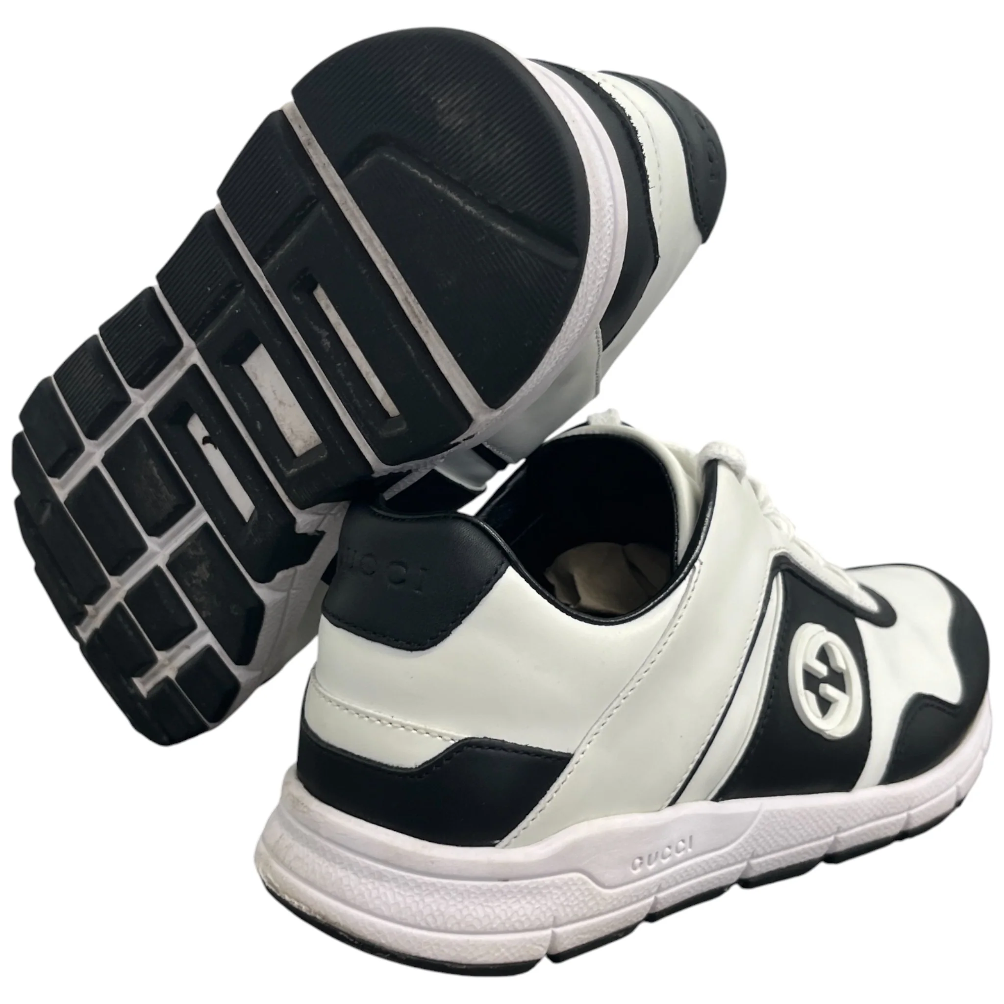 Women's Interlocking G Low Trainers White Size EU 37 / UK 4 - Image 10