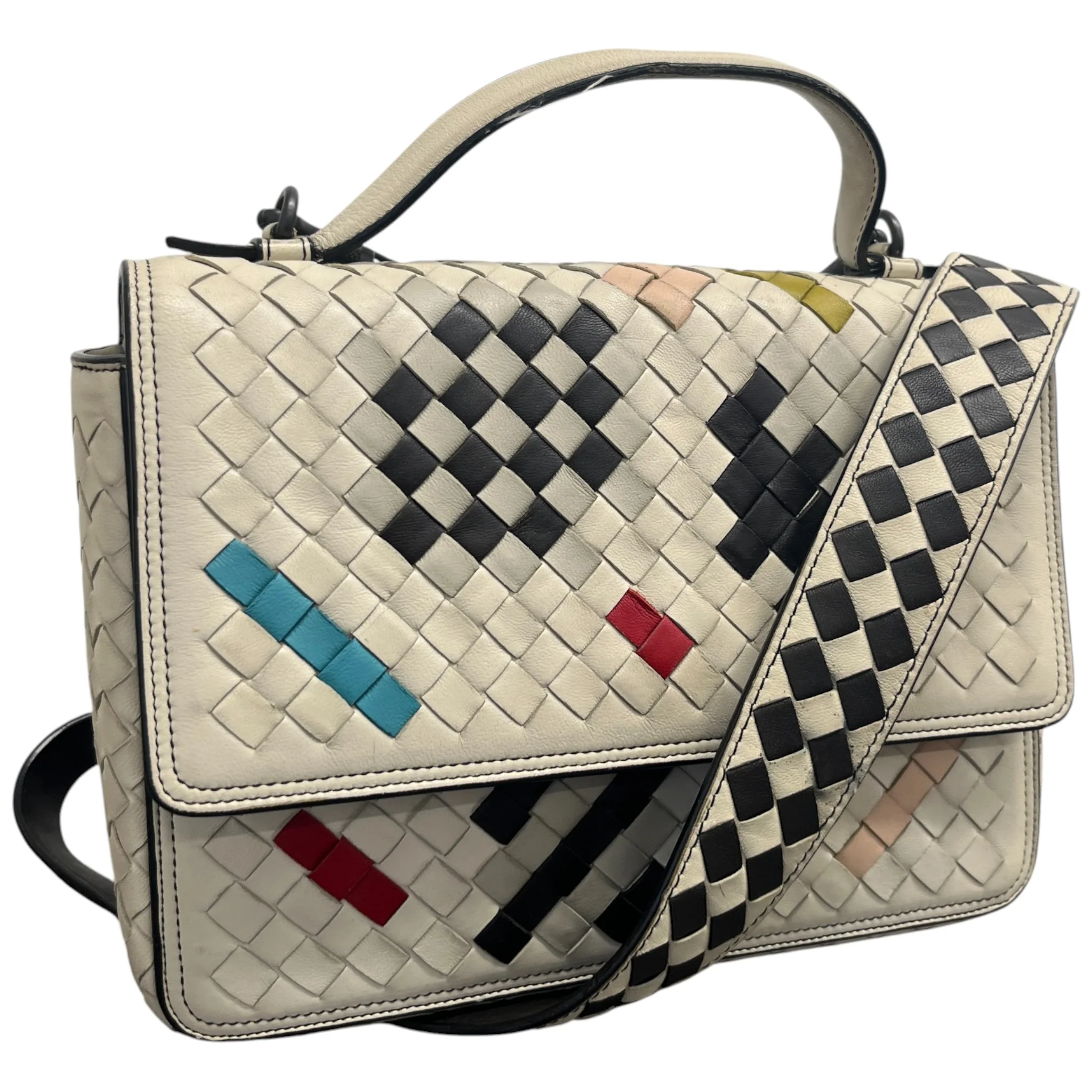 Women's Intrecciato Alumna Abstract Bag Beige - Image 4