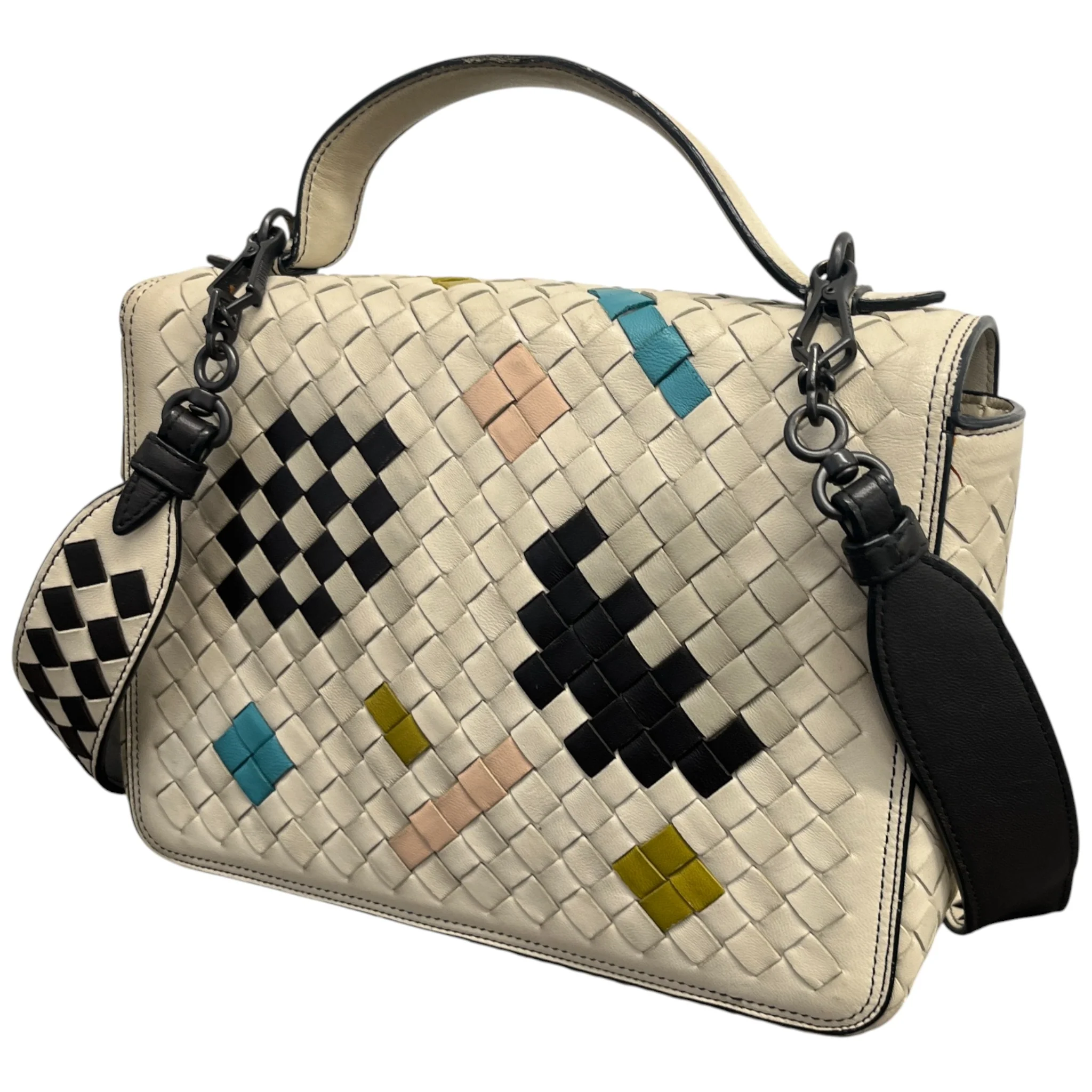 Women's Intrecciato Alumna Abstract Bag Beige - Image 9