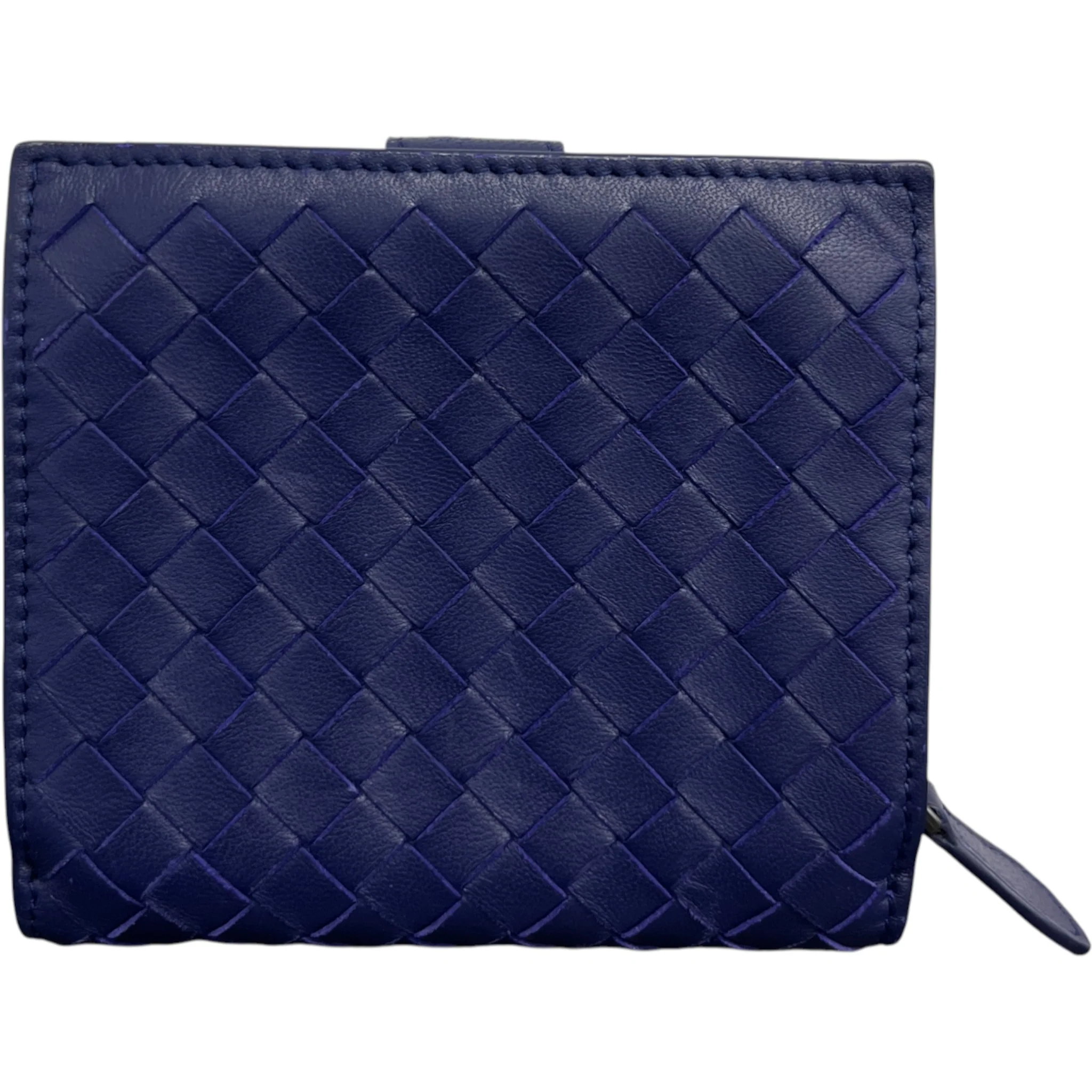 Women's Intrecciato Leather Purse Purple - Image 2