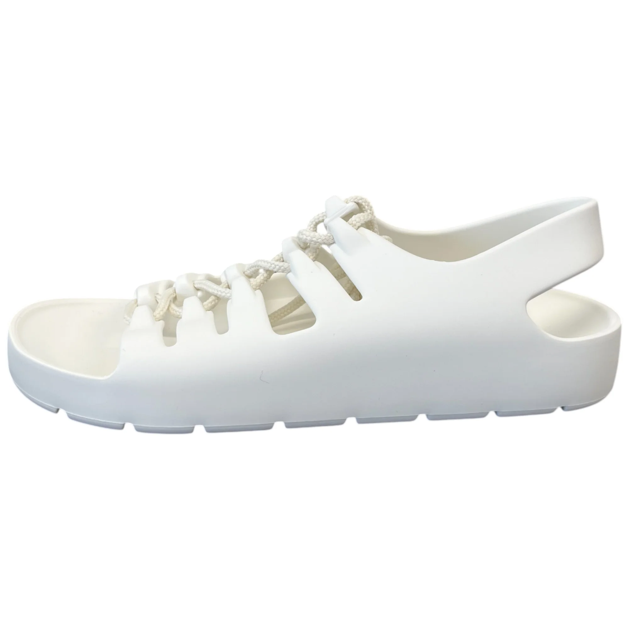 Women's Jelly Lace Slingback Slides White Size EU 37 / UK 4 - Image 5