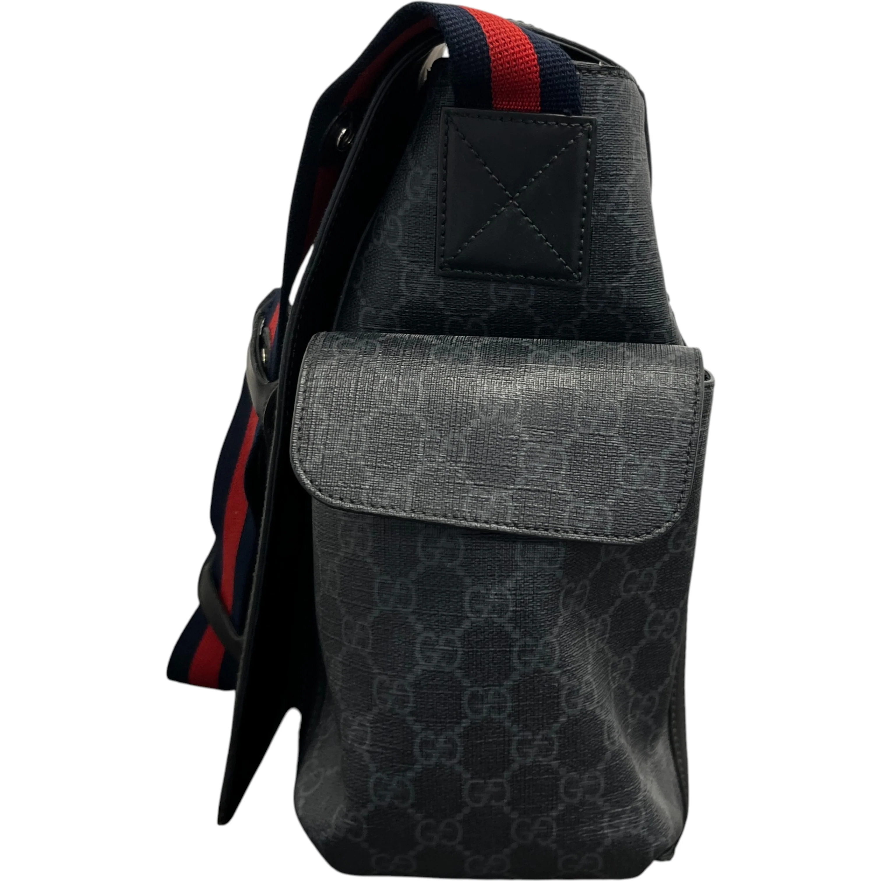 Women's Kids Gg Supreme Monogram Baby Changing Bag Black - Image 8