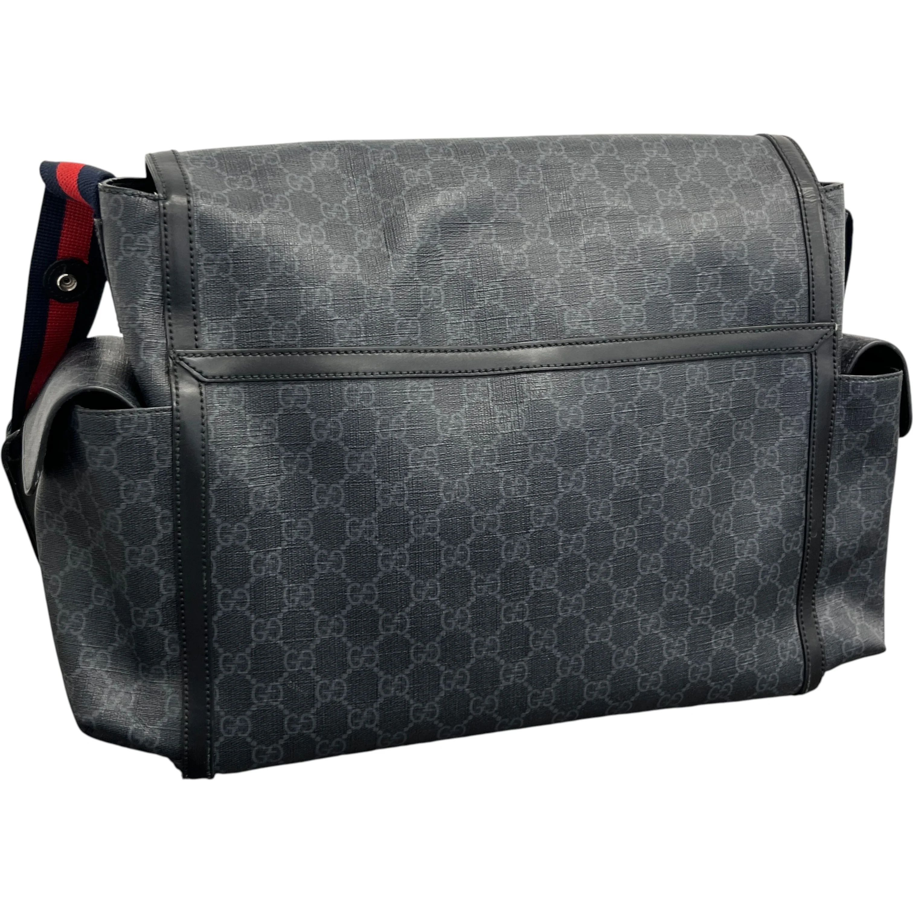 Women's Kids Gg Supreme Monogram Baby Changing Bag Black - Image 9
