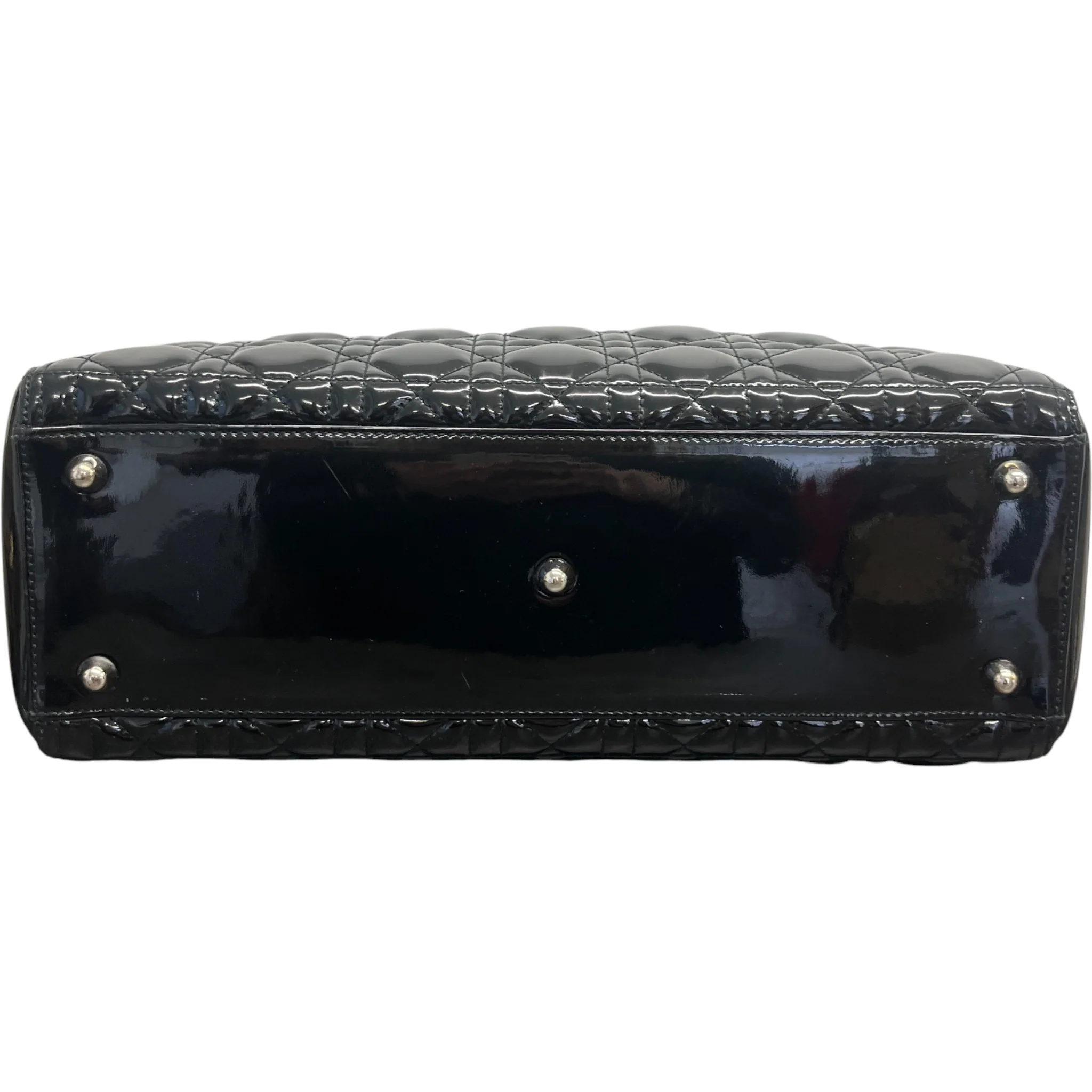 Women's Large Lady Dior Medium Bag Black - Image 10