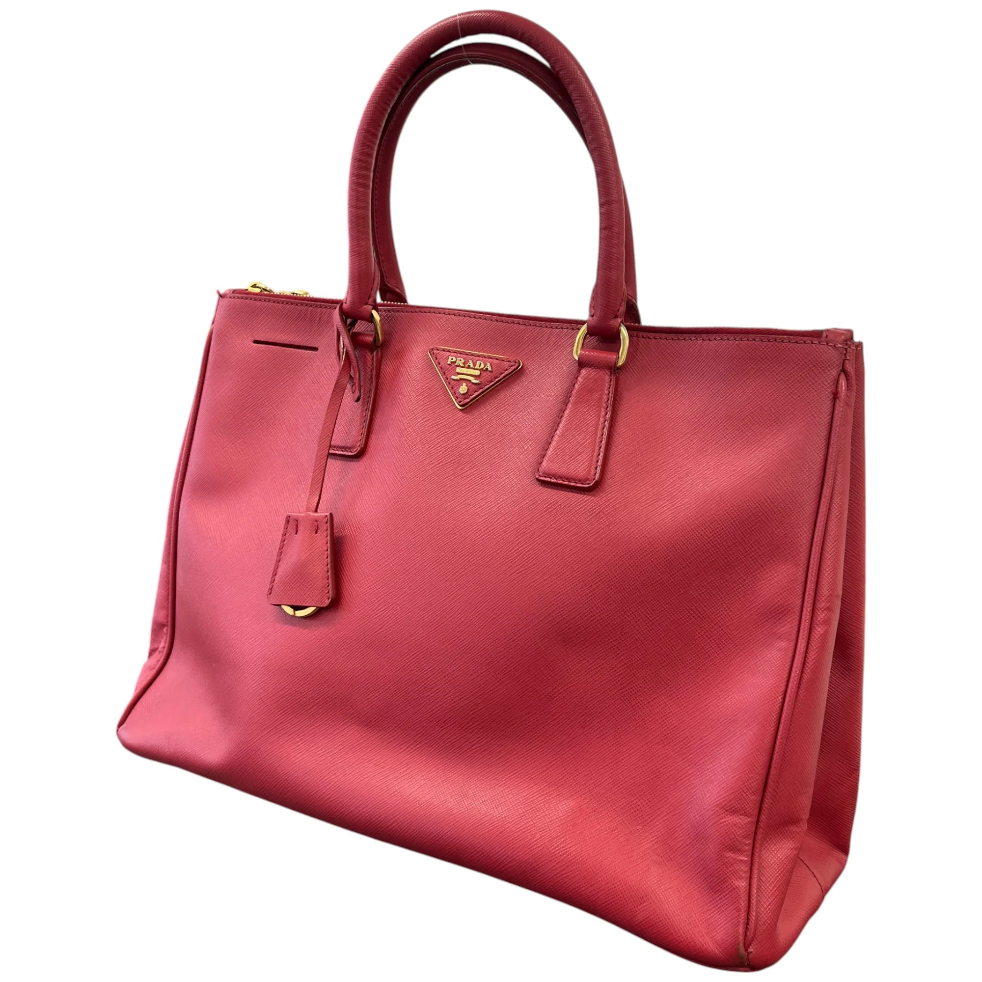 Women's Large Saffiano Lux Handbag Red - Image 5