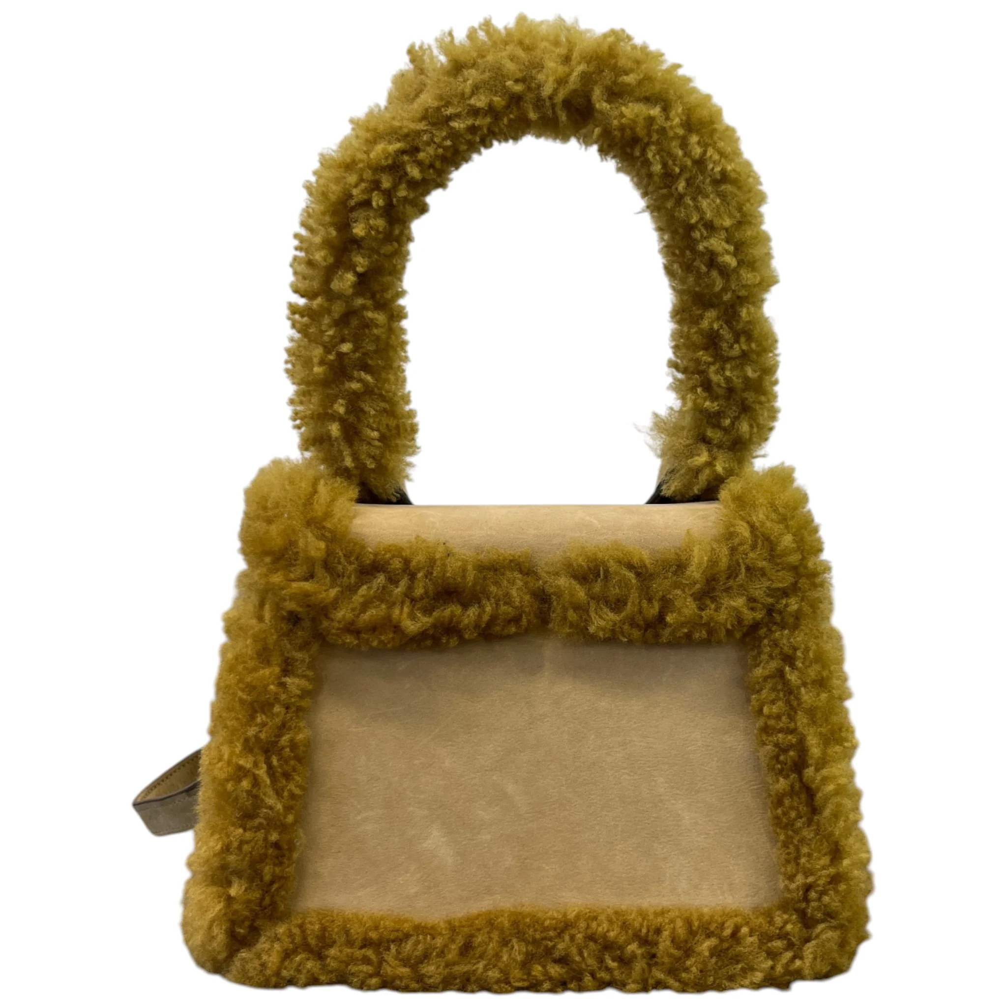 Women's Le Chiquito Medium Faux-Shearling Bag Khaki - Image 3