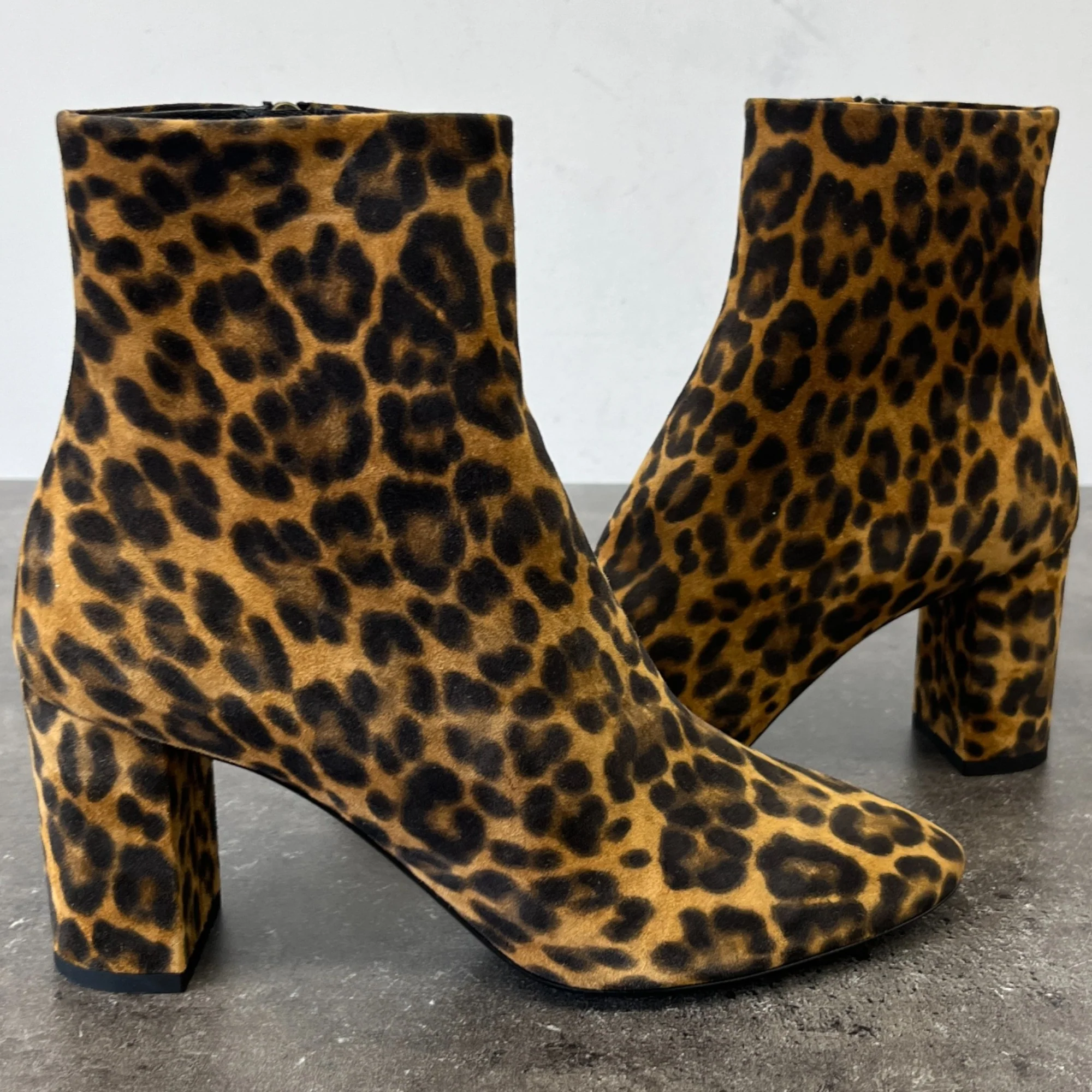 Women's Leopard Print Ankle Boots Black Size EU 37.5 / UK 4.5 - Image 11