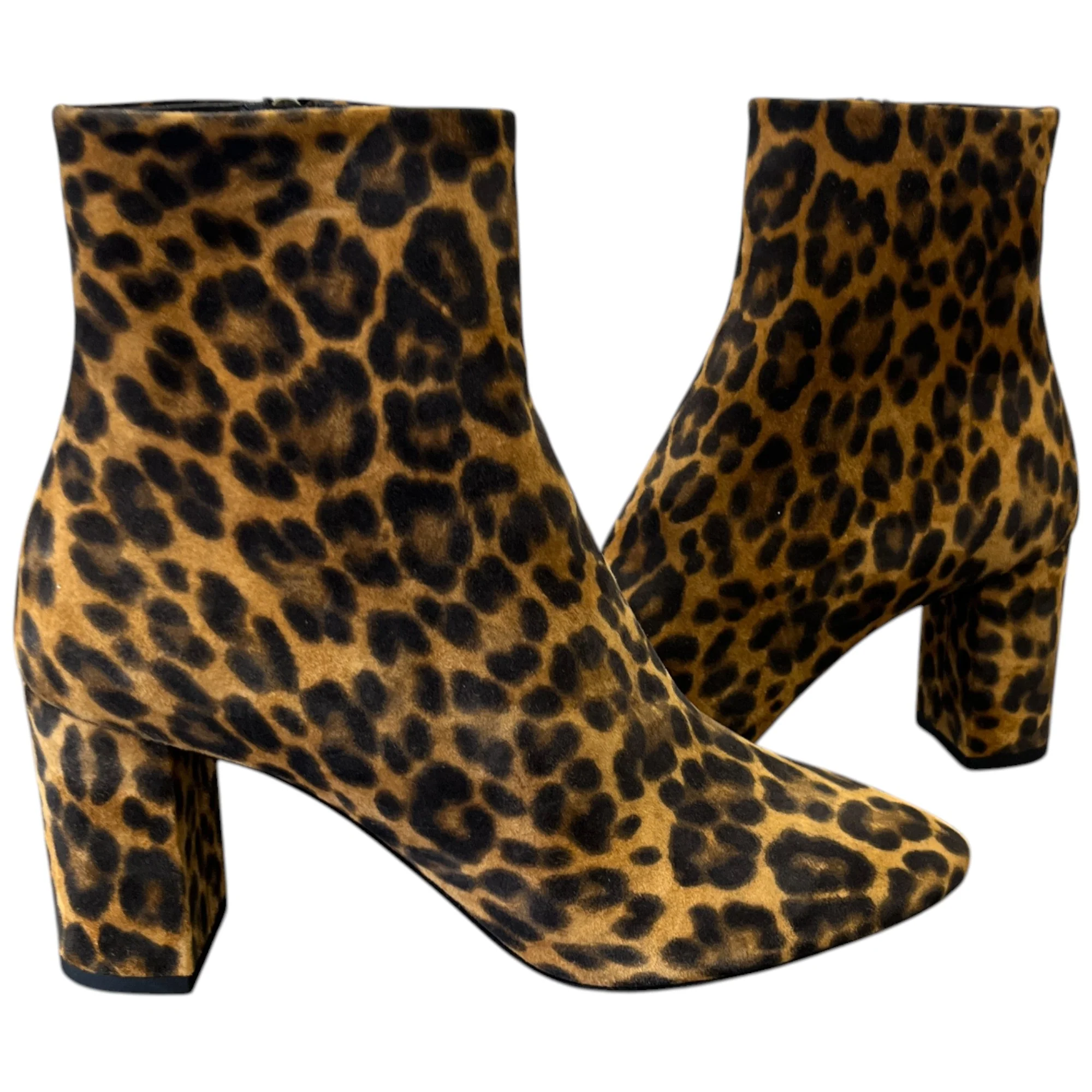 Women's Leopard Print Ankle Boots Black Size EU 37.5 / UK 4.5 - Image 3