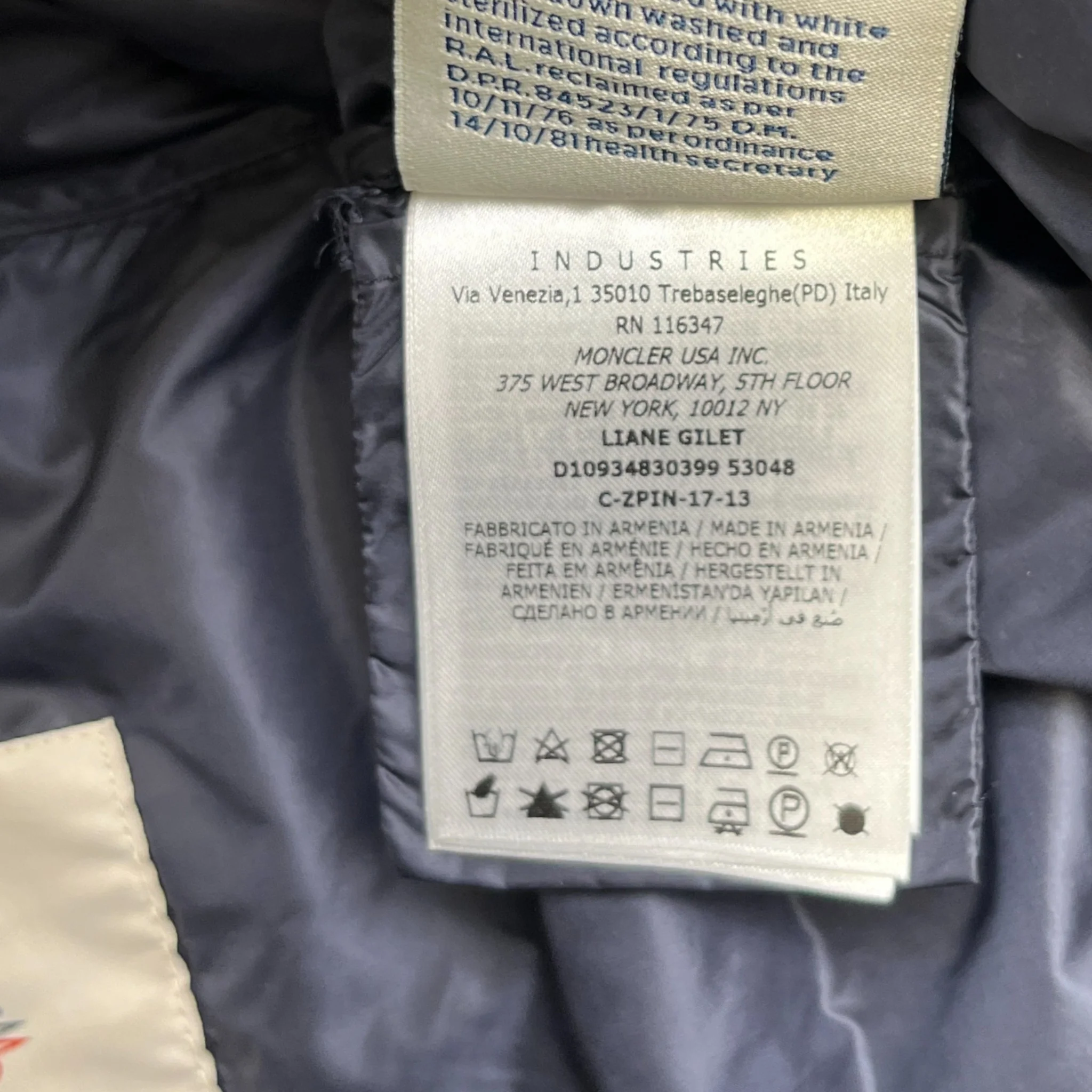 Women's Liane Gilet Navy Size 2 / UK 12 - Image 9