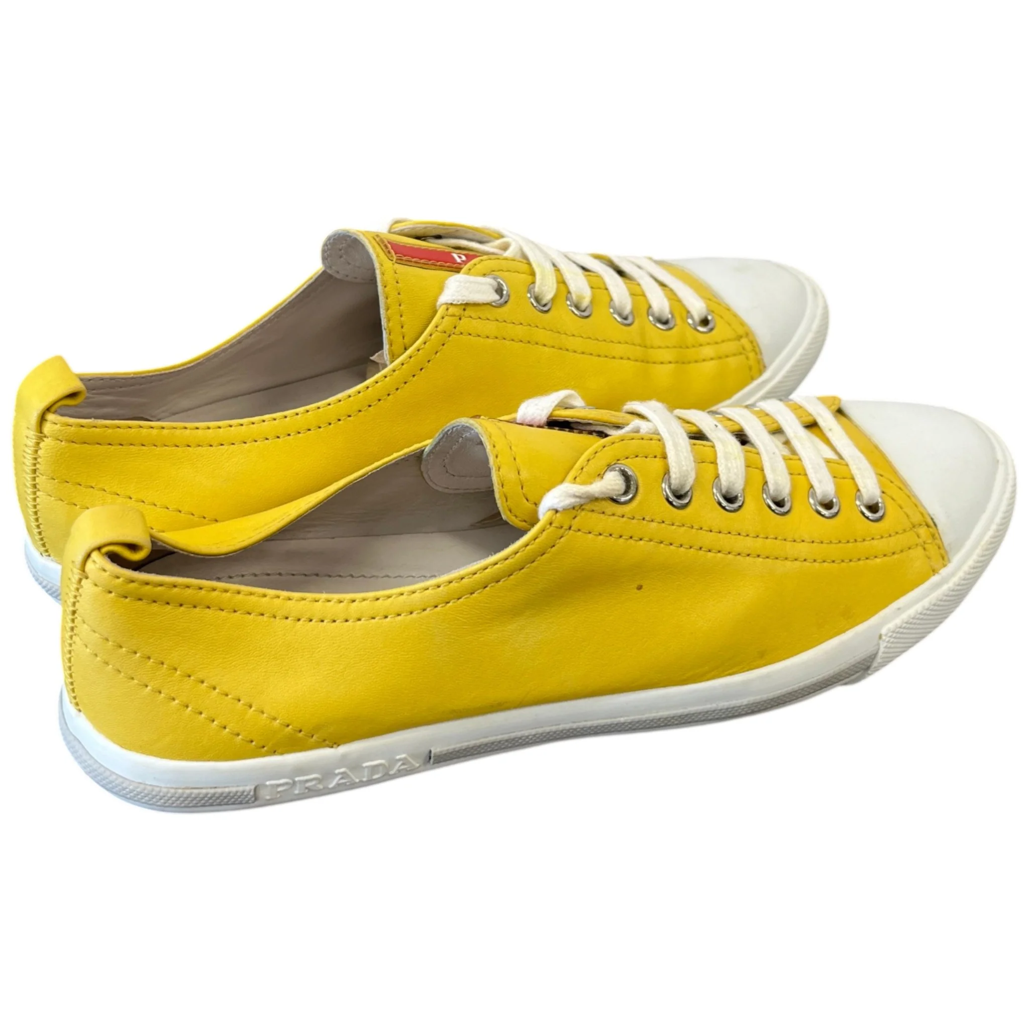 Women's Linea Rossa Low Trainers Yellow Size EU 37 / UK 4 - Image 8