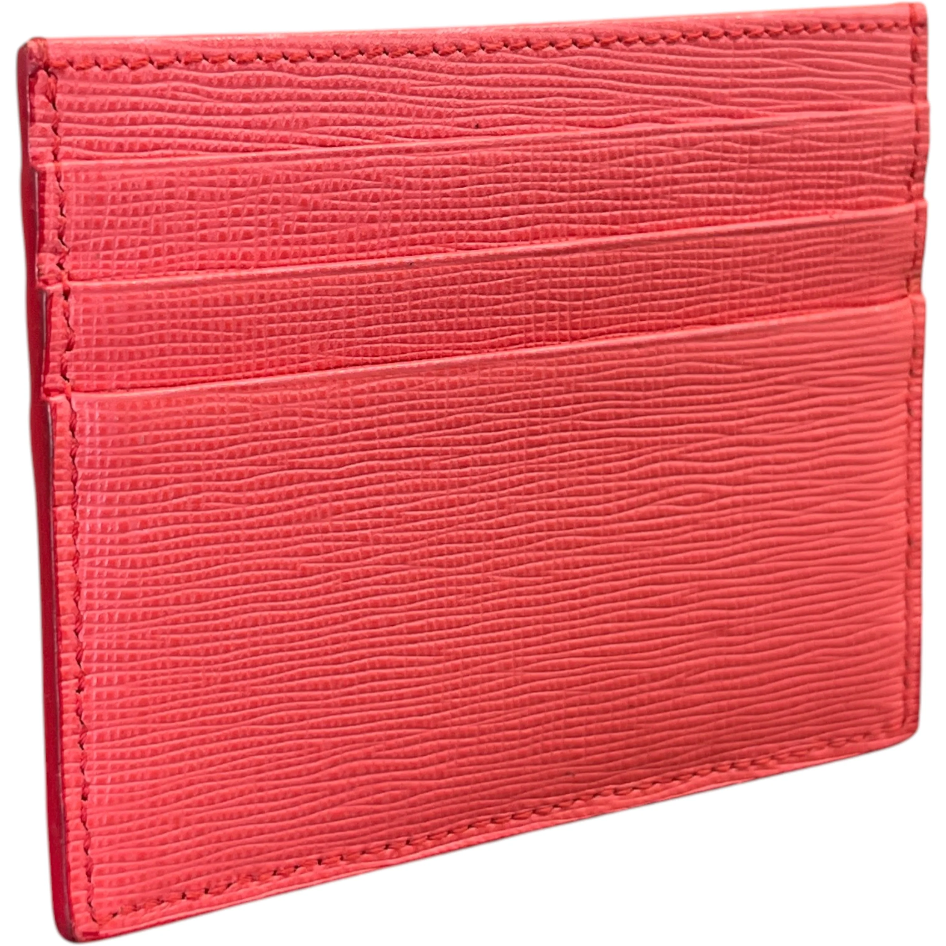 Women's Logo Plaque Card Holder Salmon - Image 5