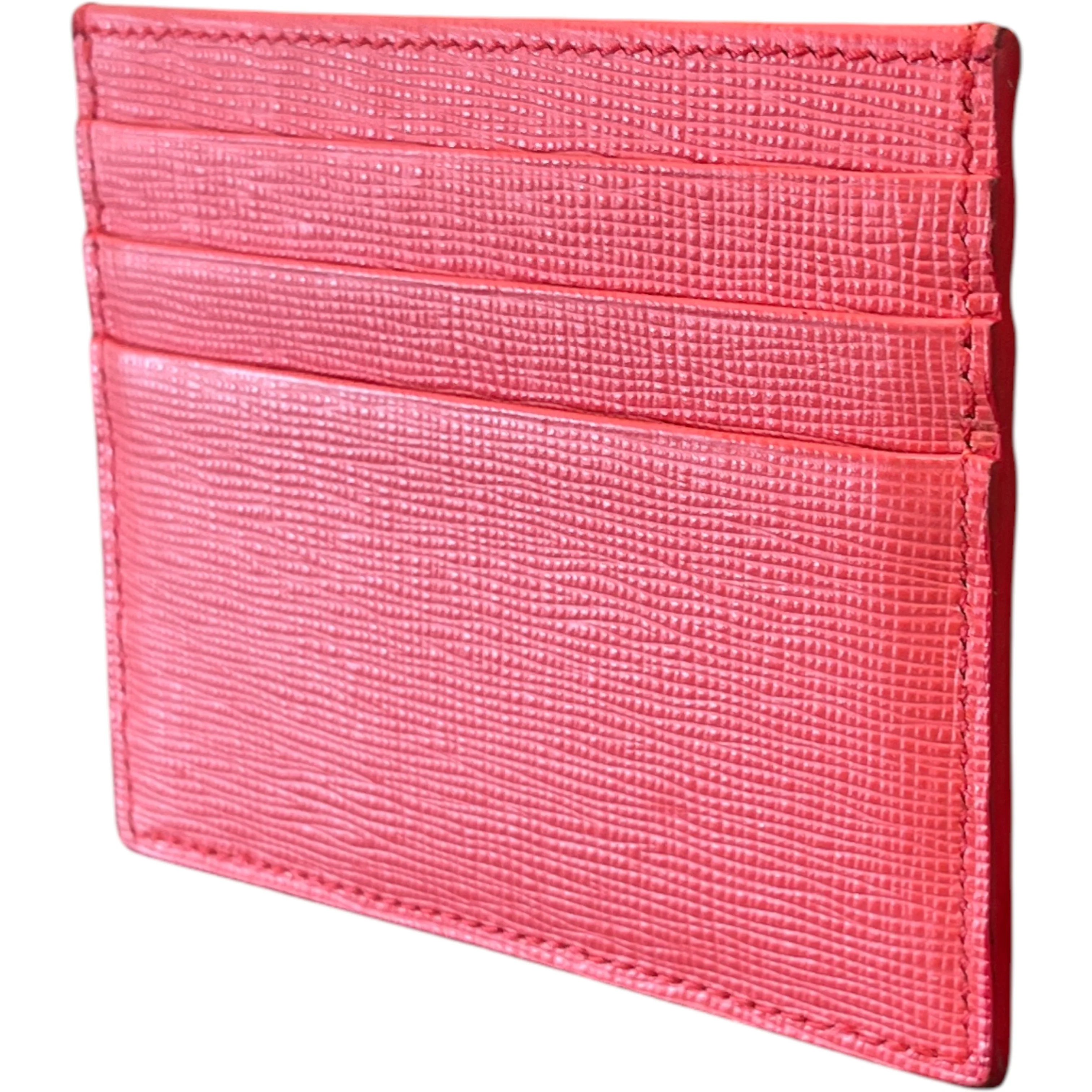 Women's Logo Plaque Card Holder Salmon - Image 6