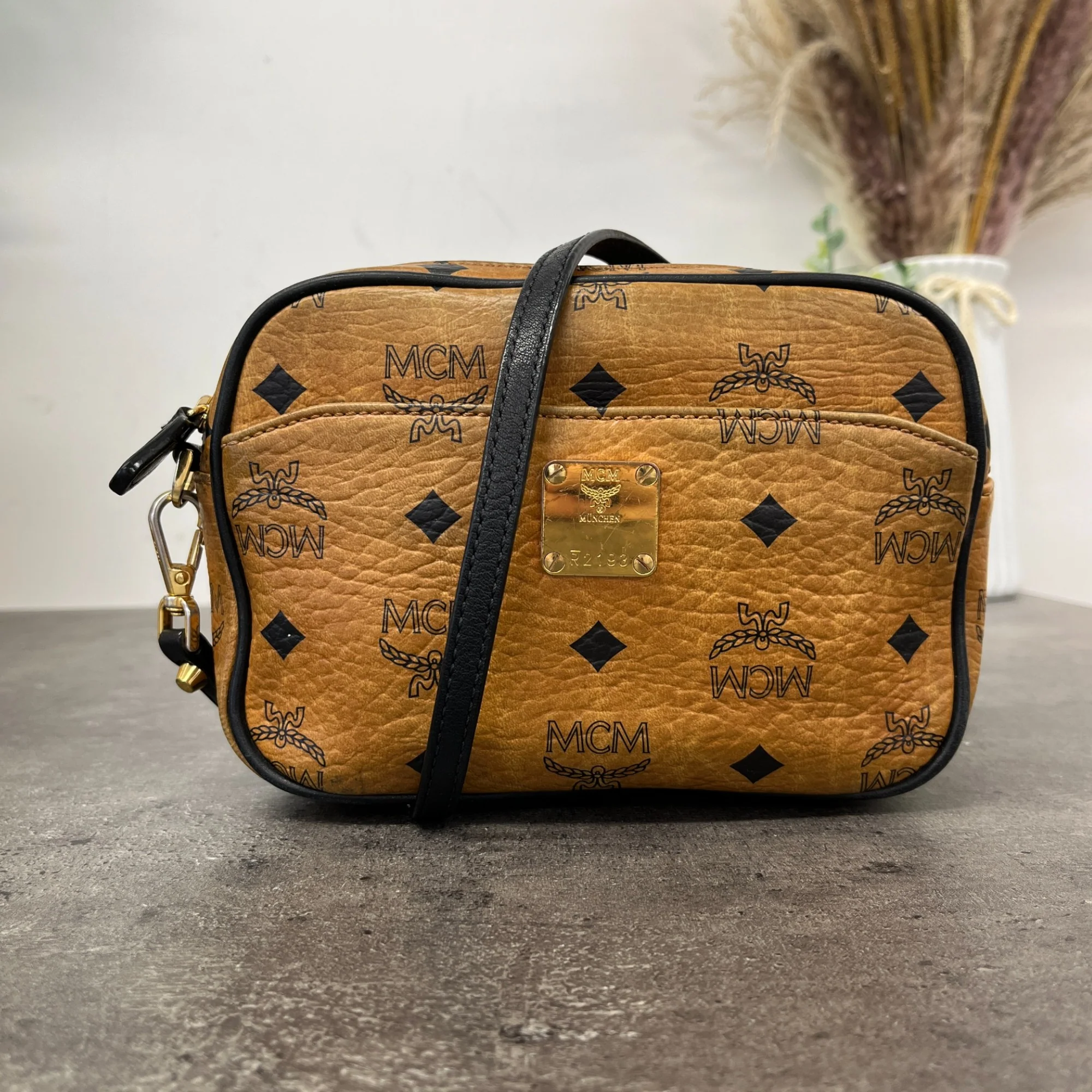 Women's Logo Print Bag Tan - Image 8