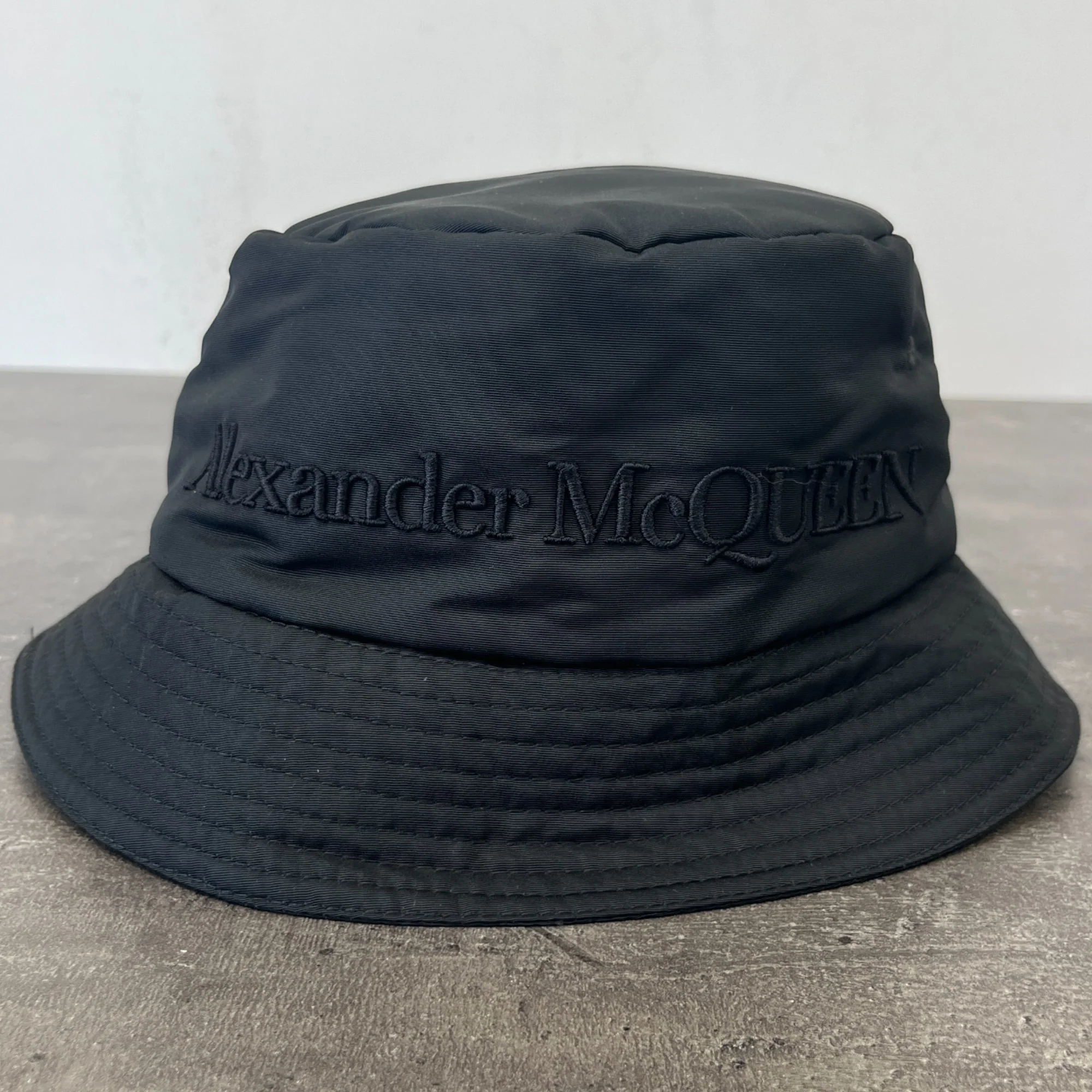 Women's Logo Print Bucket Hat Black Size S - Image 9