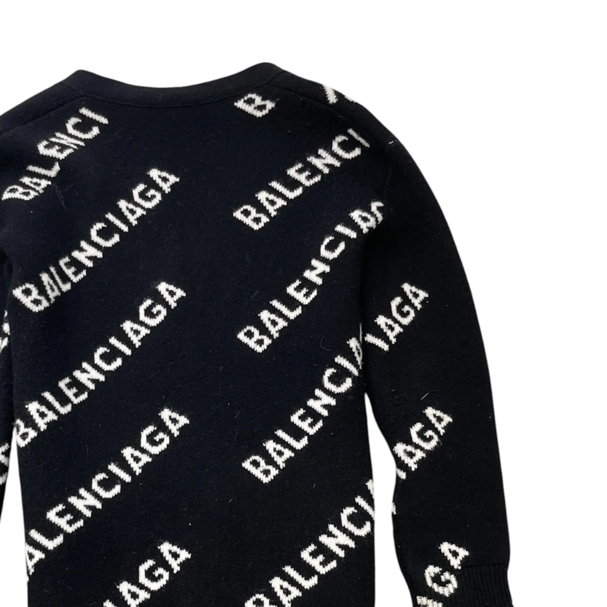 Women's Logo Print Cardigan Black Size XS - Image 4