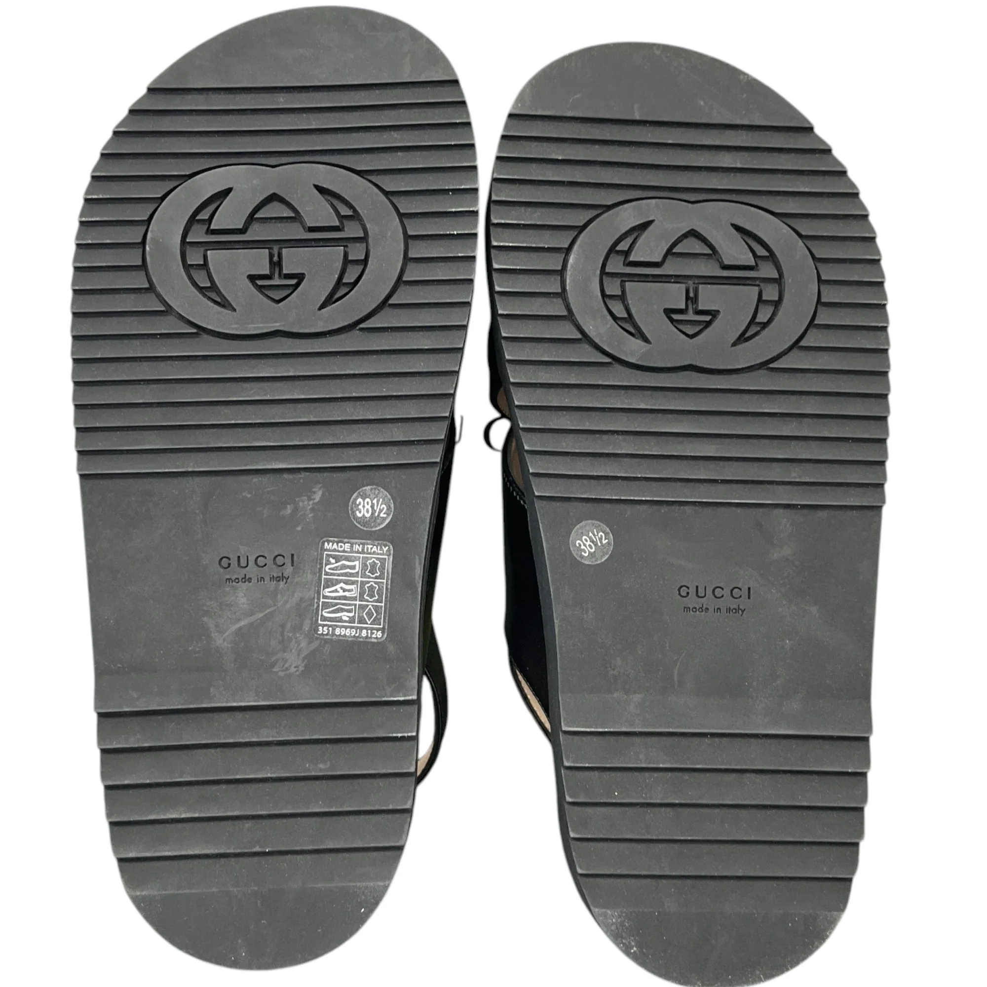 Women's Logo Print Sandals Black Size EU 38.5 / UK 5.5 - Image 10