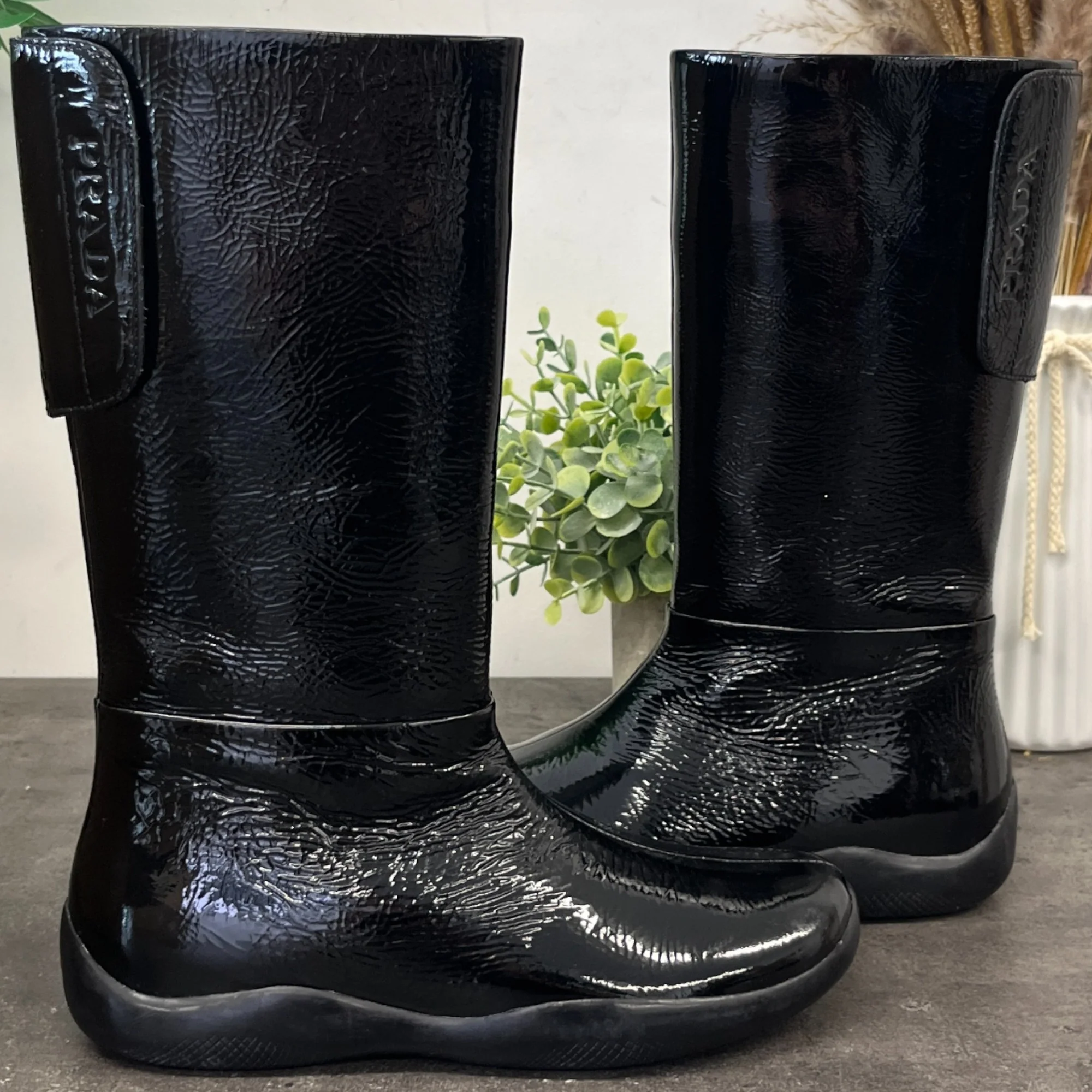 Women's Logo Zip Up Boots Black Size EU 35 / UK 2 - Image 13