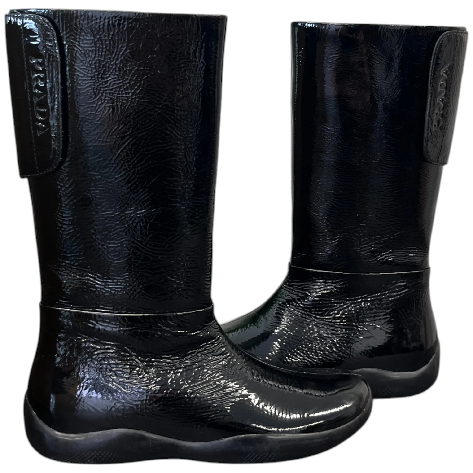 Women's Logo Zip Up Boots Black Size EU 35 / UK 2 - Image 3