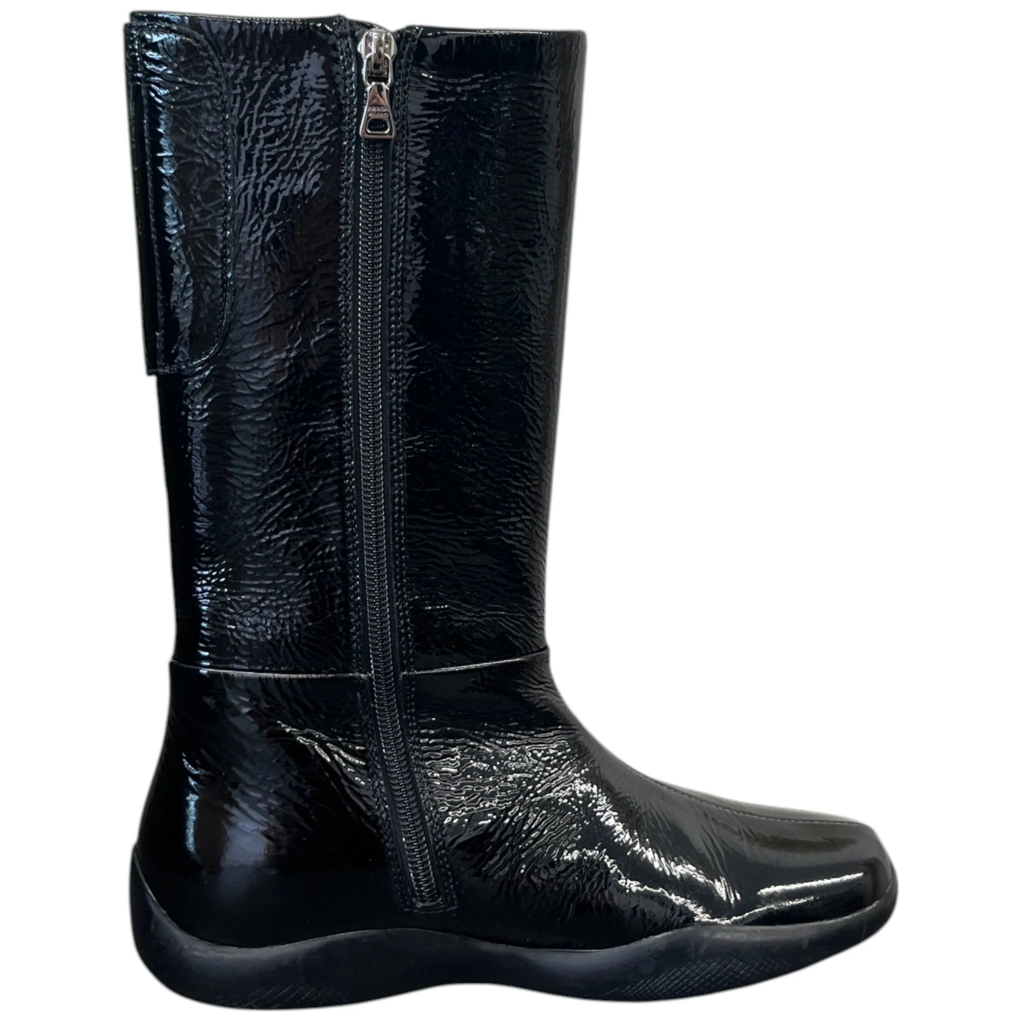 Women's Logo Zip Up Boots Black Size EU 35 / UK 2 - Image 4