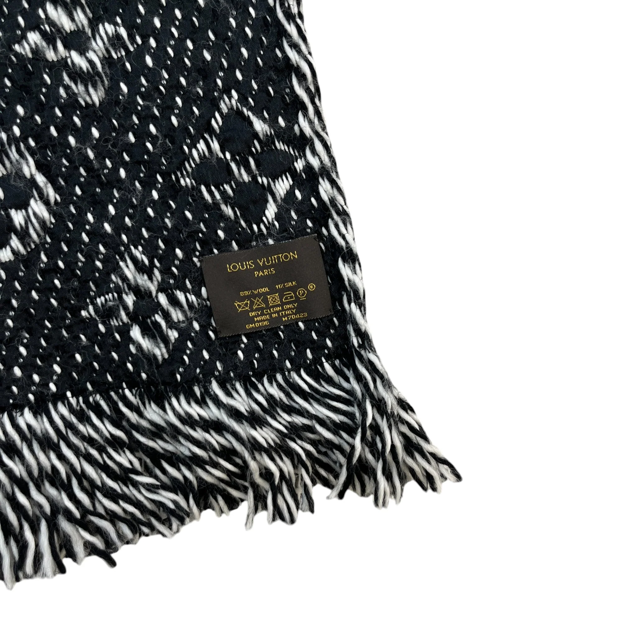 Women's Logomania Scarf Black - Image 6