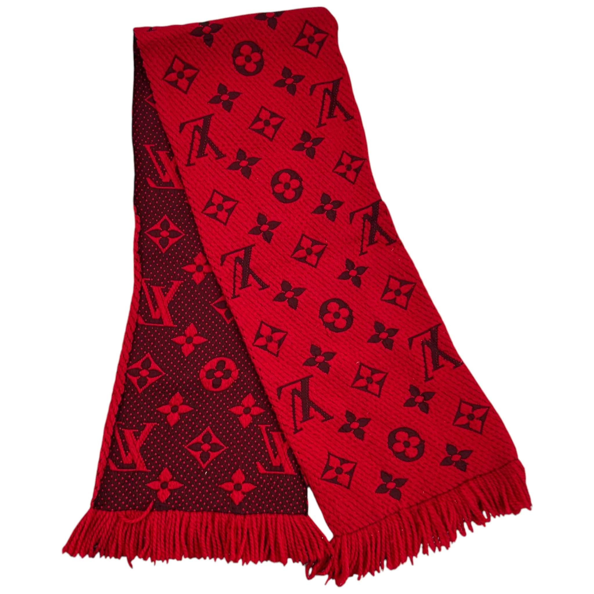 Women's Logomania Scarf Red - Image 3