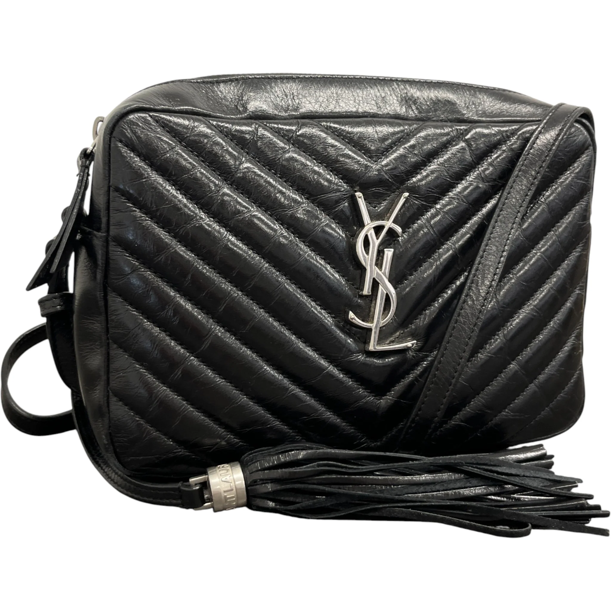 Women's Lou Matelasse Camera Handbag Black - Image 4