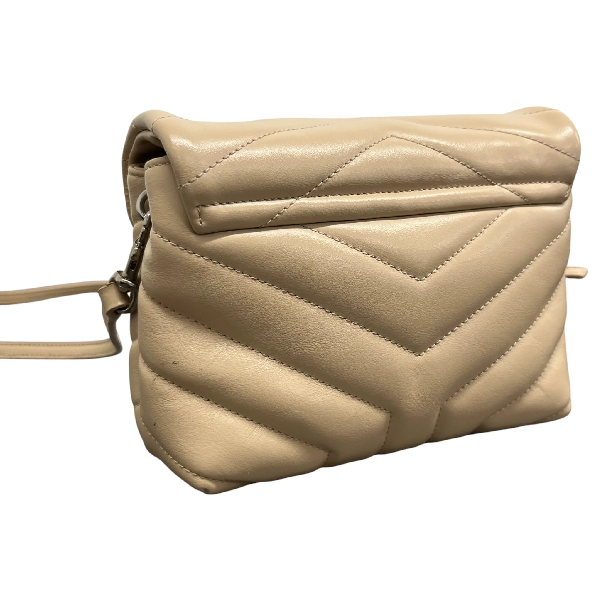 Women's Loulou Toy Crossbody Matelasse Bag Beige - Image 8