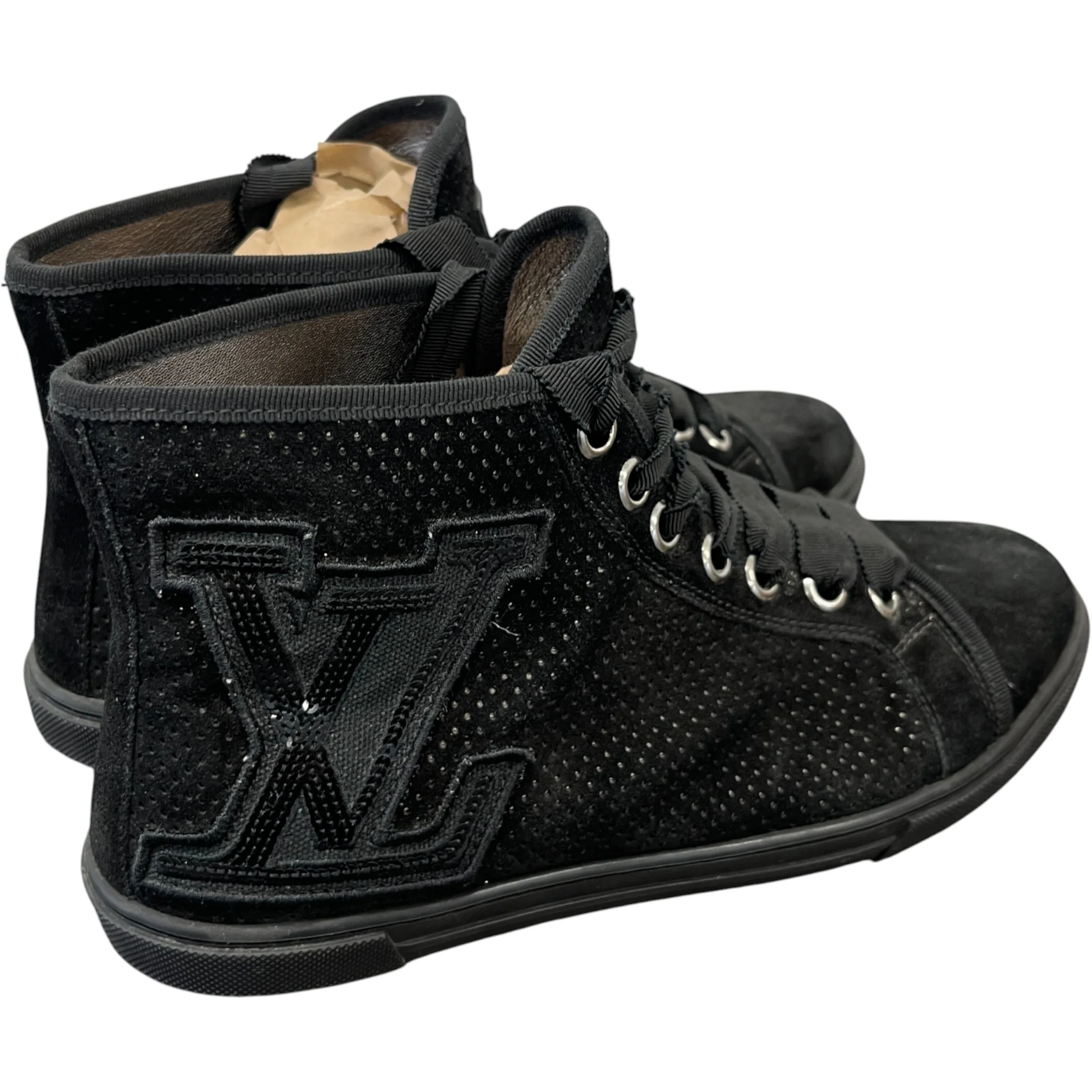 Women's Lv Sequin High Trainers Black Size EU 38 / UK 5 - Image 8