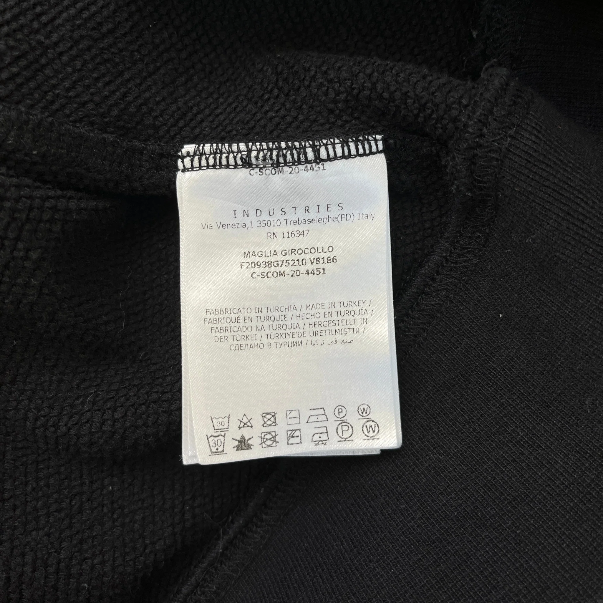 Women's Maglia Girocollo Hoodie Black Size XS - Image 7