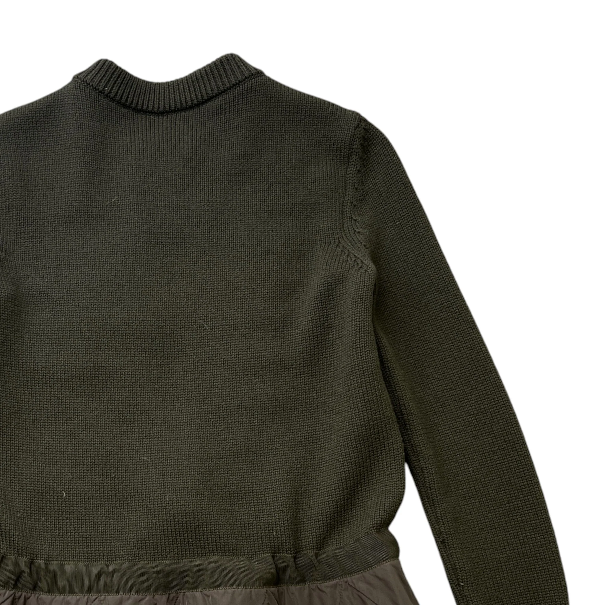 Women's Maglione Tricot Cardigan Khaki Size XS - Image 4