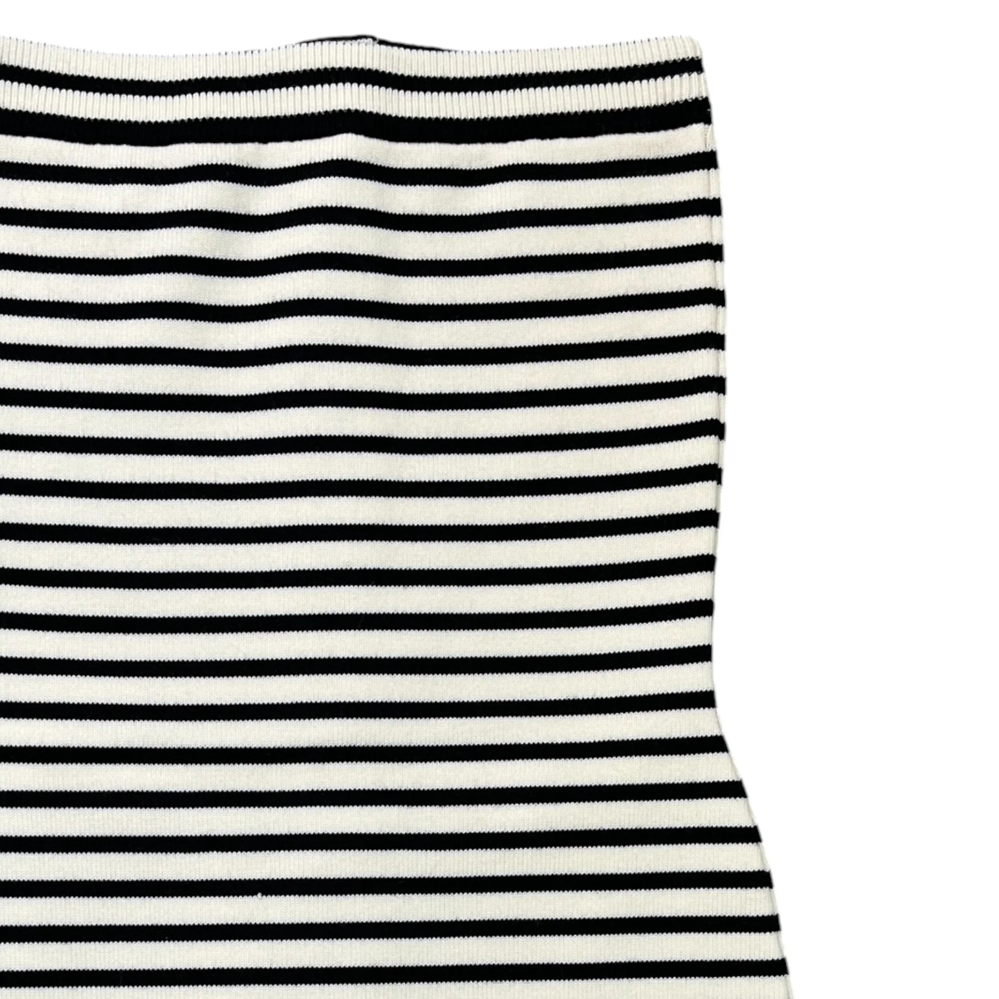 Women's Marinière Striped Knit Mini Dress Top Cream Size L - Image 4