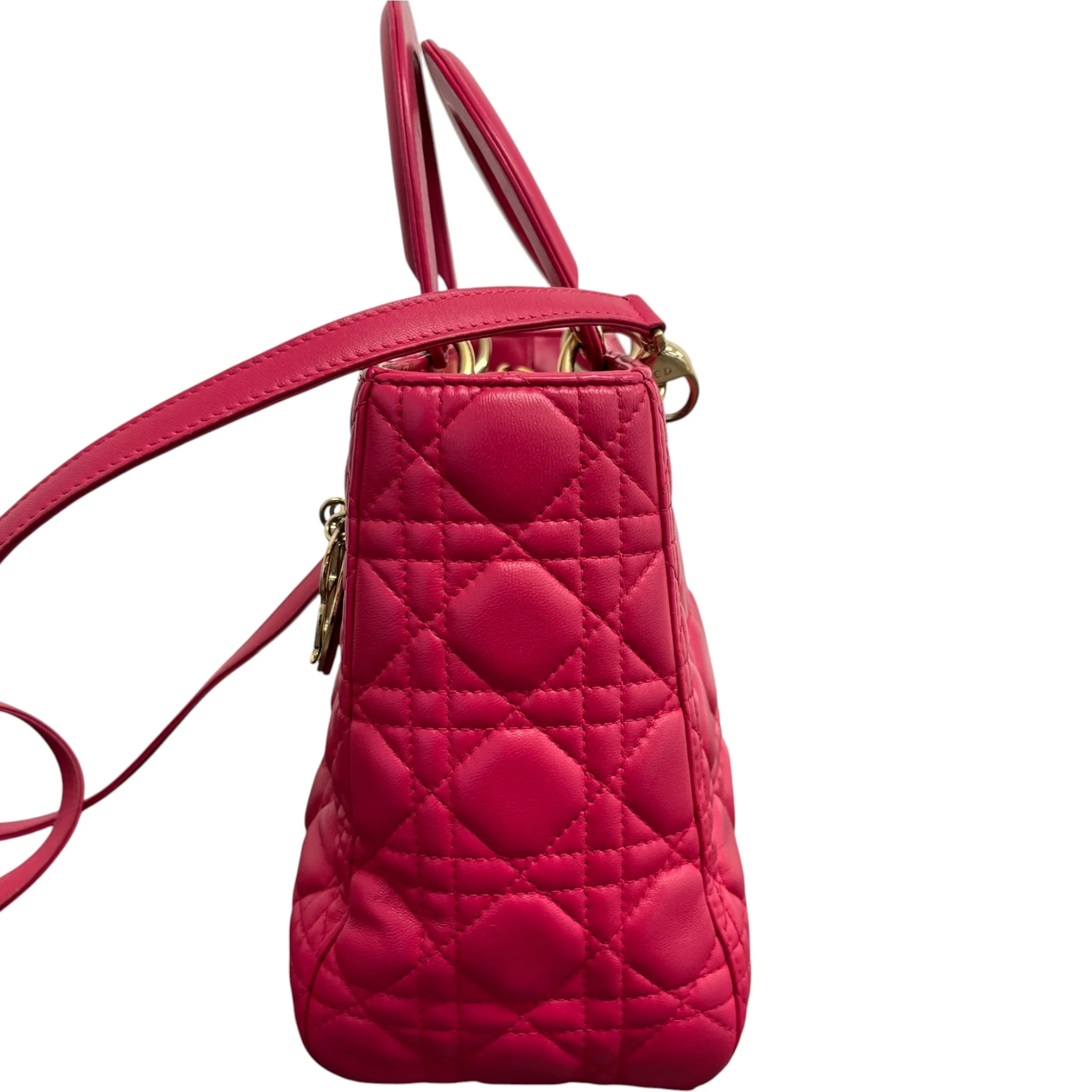 Women's Medium Lady Dior Bag Pink - Image 6