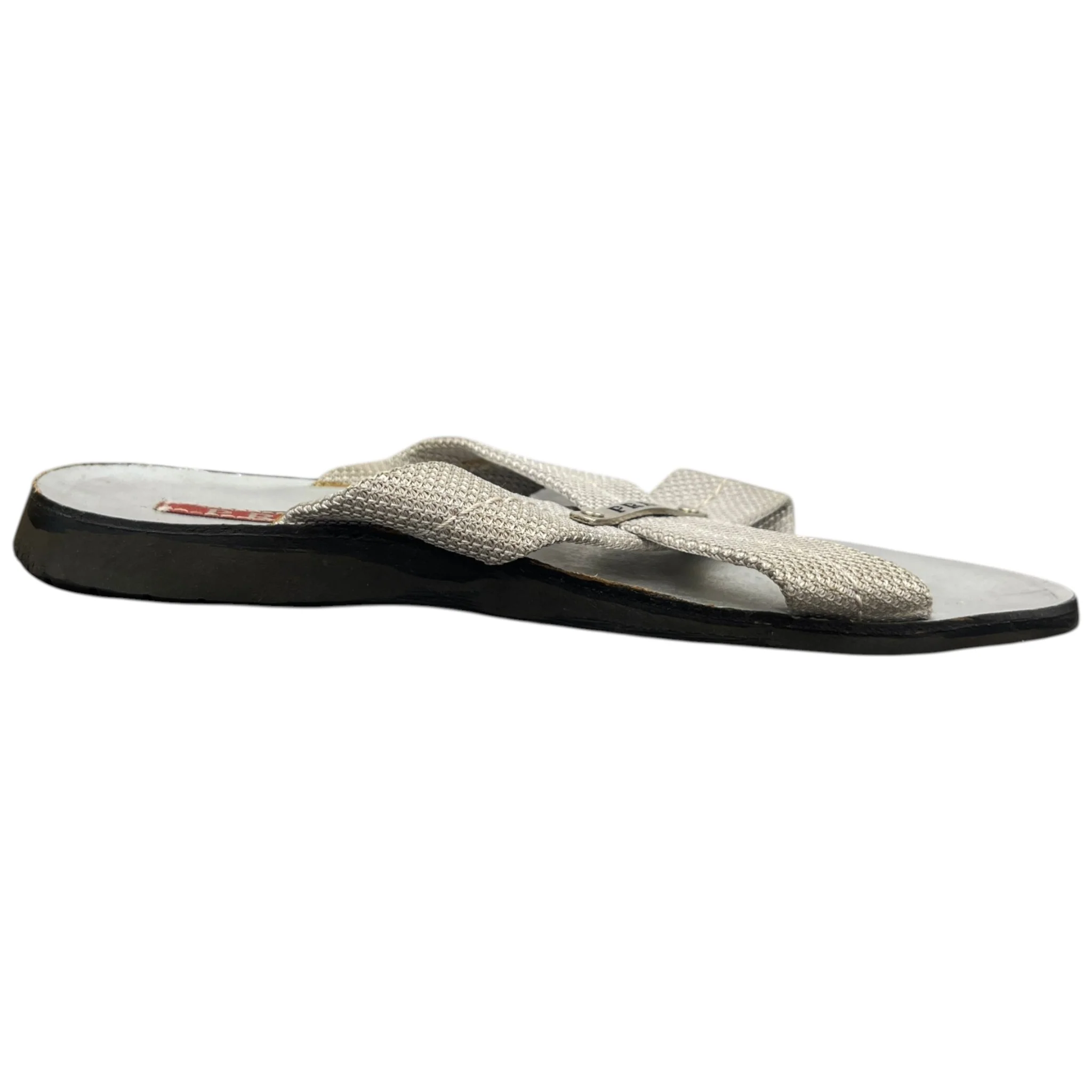 Women's Metallic Cross Strap Sandals Silver Size EU 38 / UK 5 - Image 5