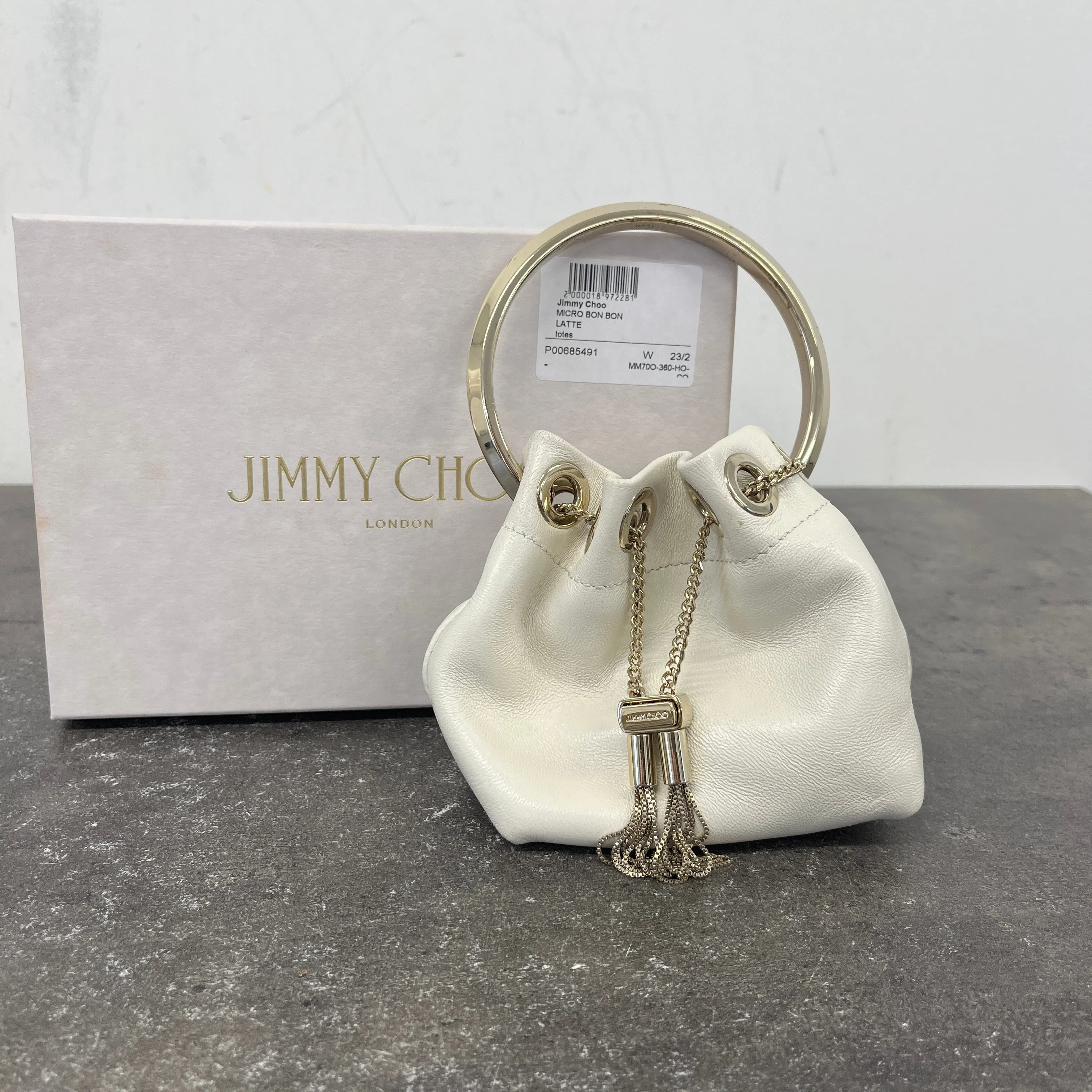 Women's Micro Bon Bon Bag Cream - Image 8
