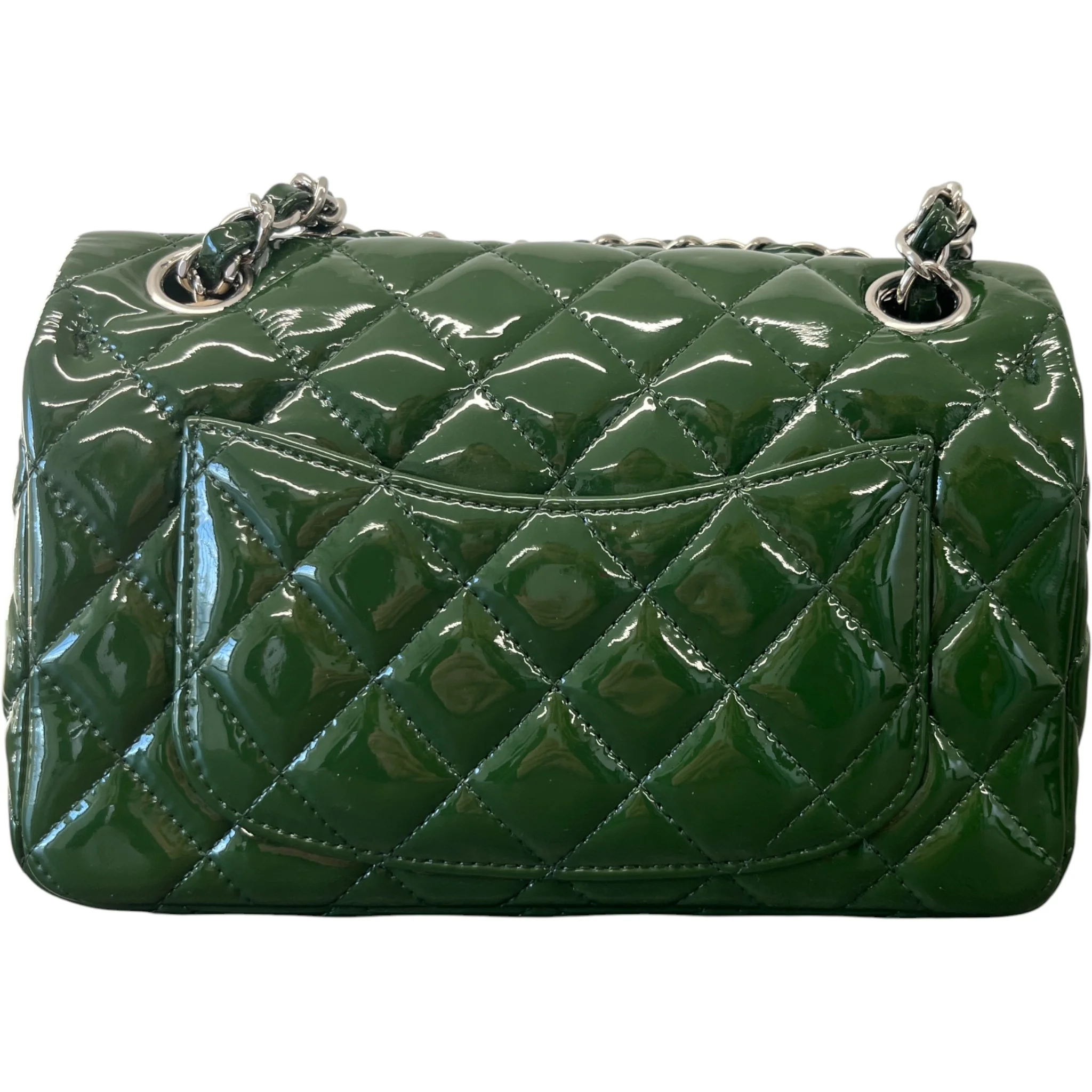 Women's Mini Classic Flap Bag Green - Image 3