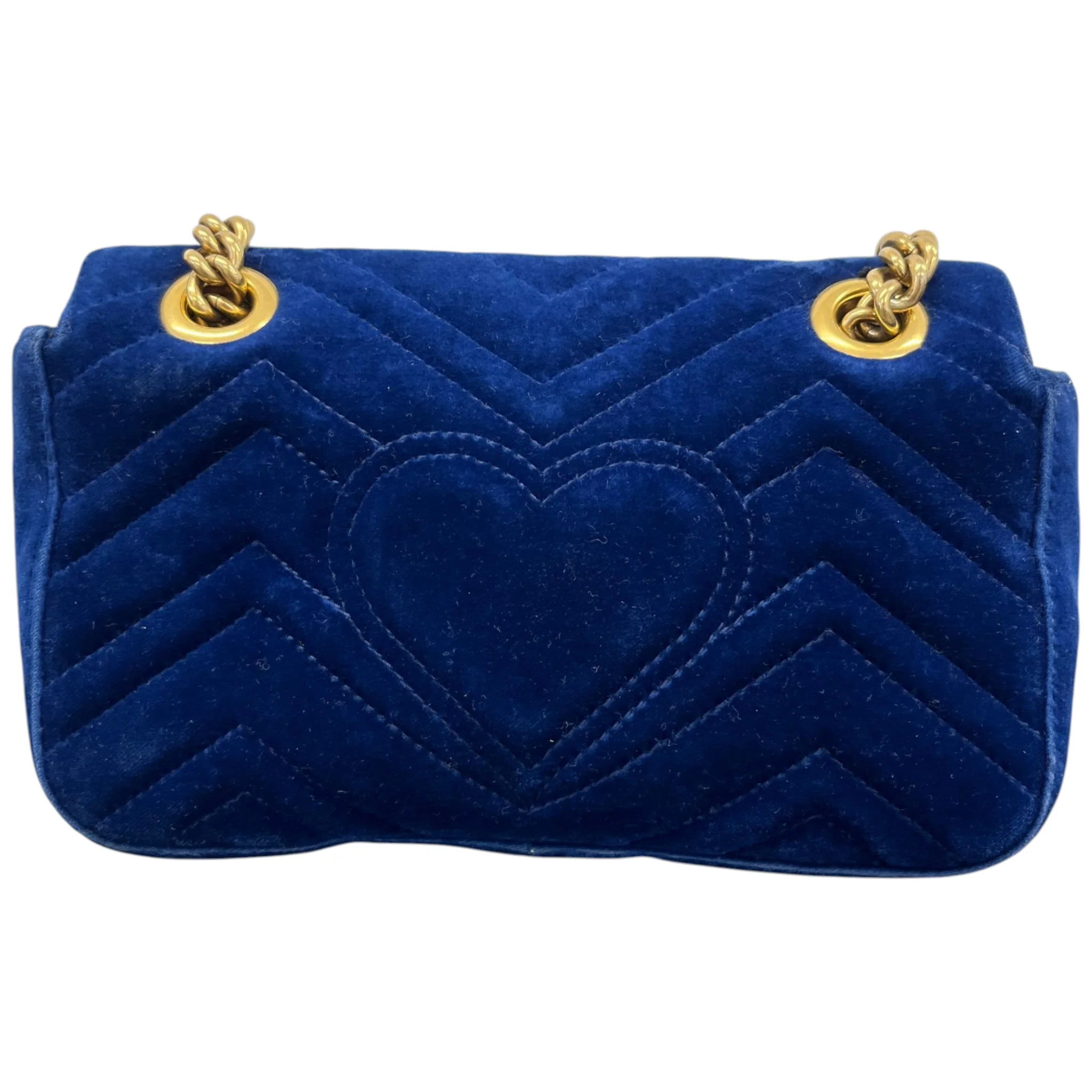 Women's Mini Gg Marmont Matelasse Bag Blue - Image 3