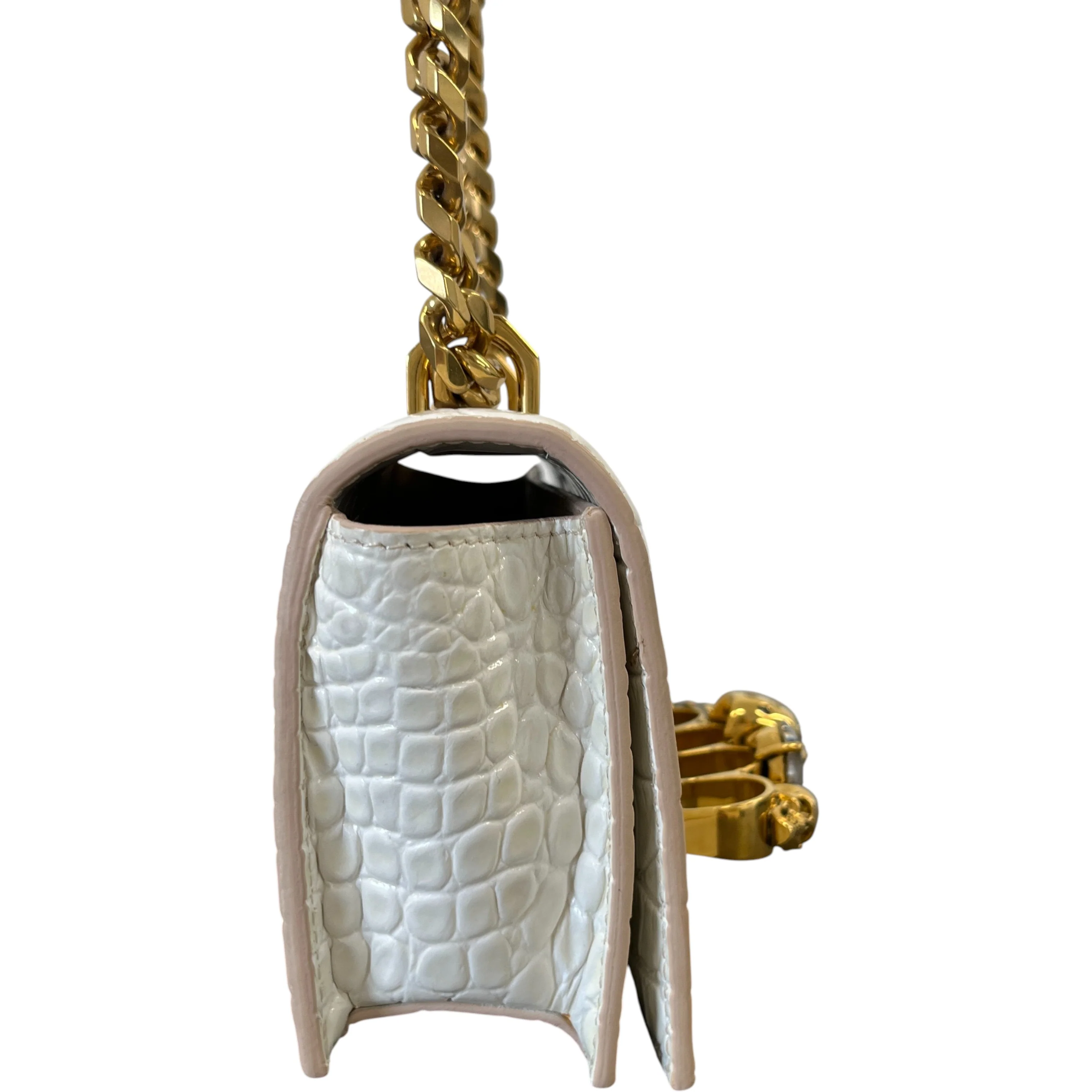 Women's Mini Jewelled Bag White - Image 6