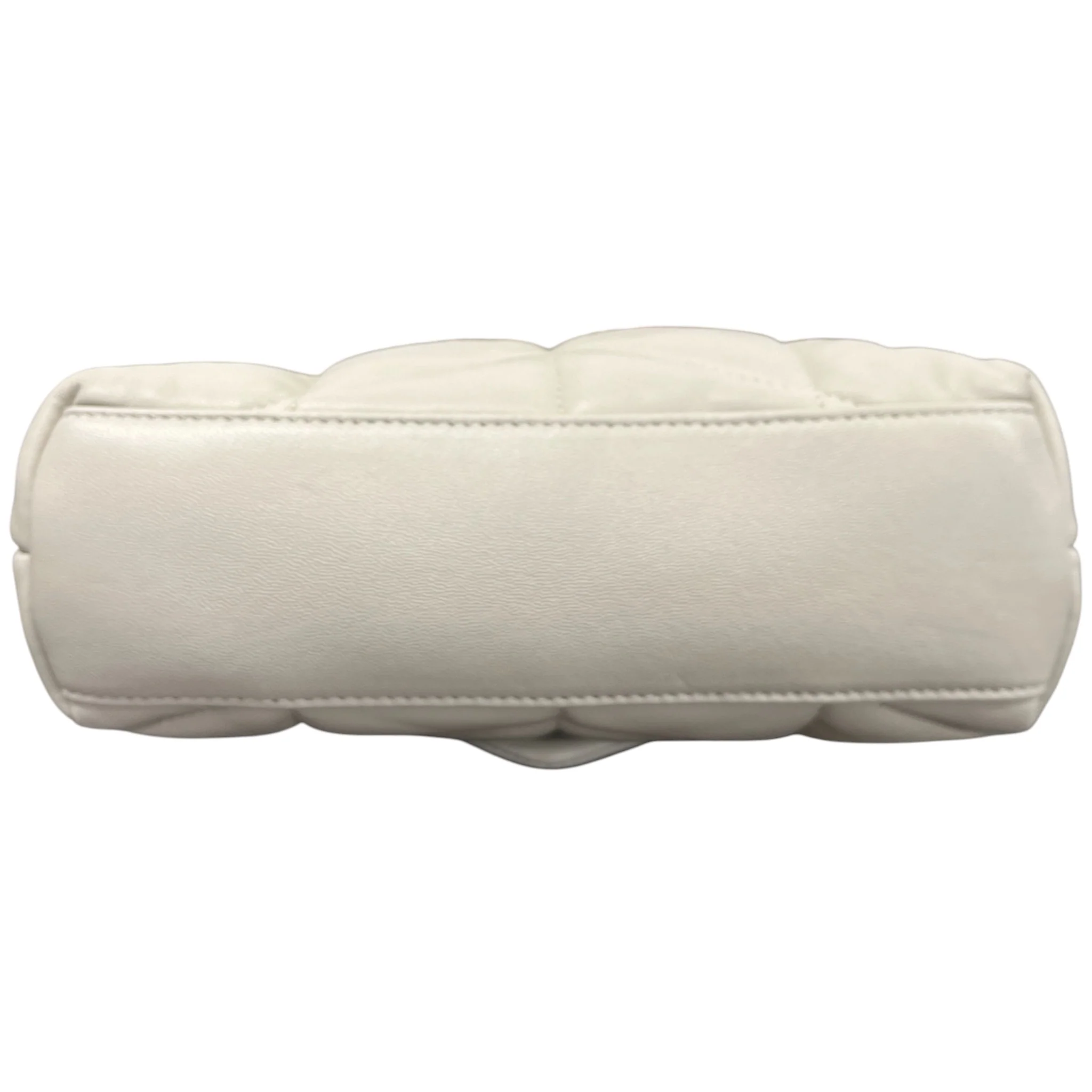 Women's Mini Lou Puffer Bag Cream - Image 7