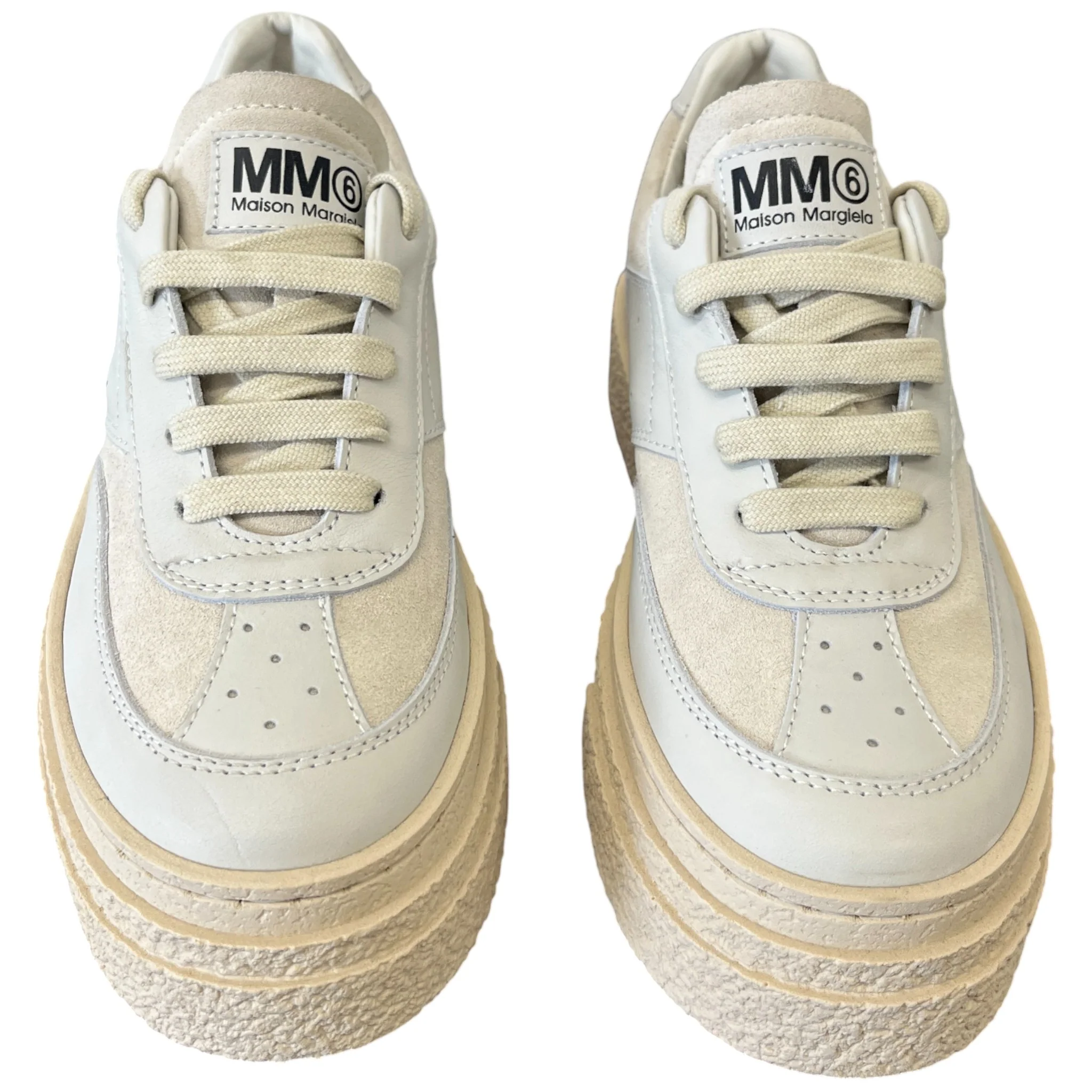 Women's Mm6 Low Trainers Beige Size EU 35 / UK 2 - Image 6