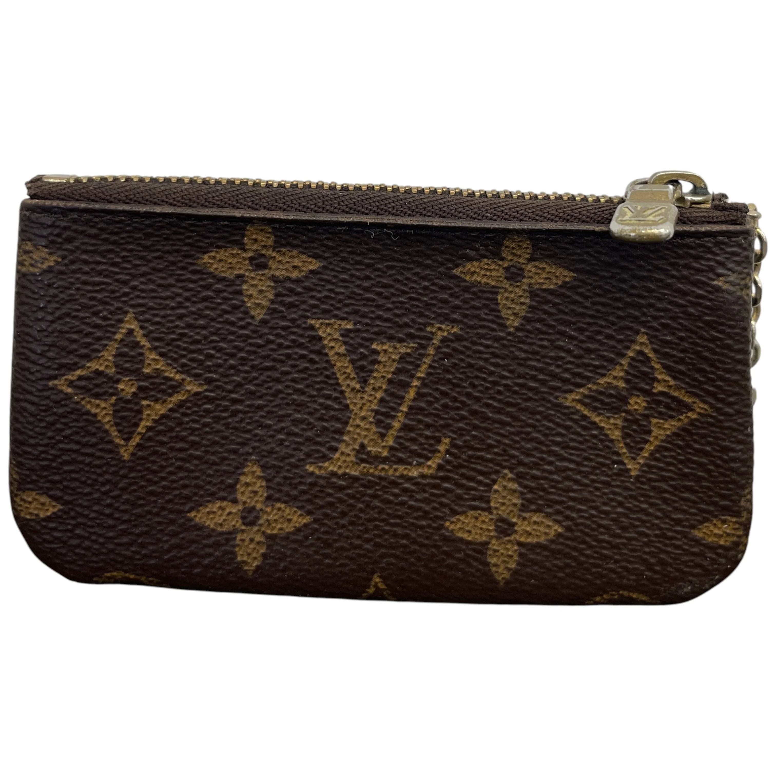 Women's Monogram Key Pouch Keyring Brown - Image 2