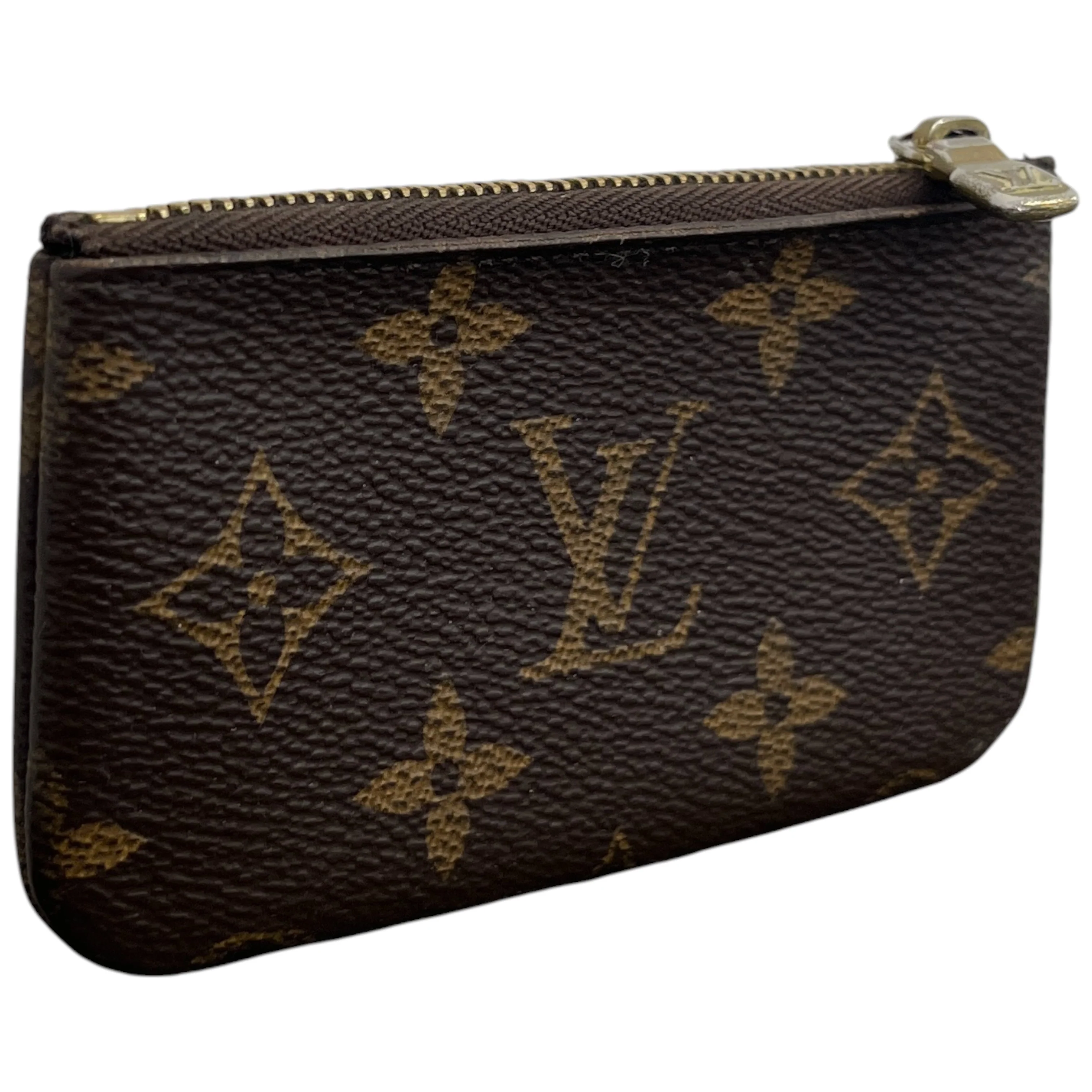 Women's Monogram Key Pouch Keyring Brown - Image 5