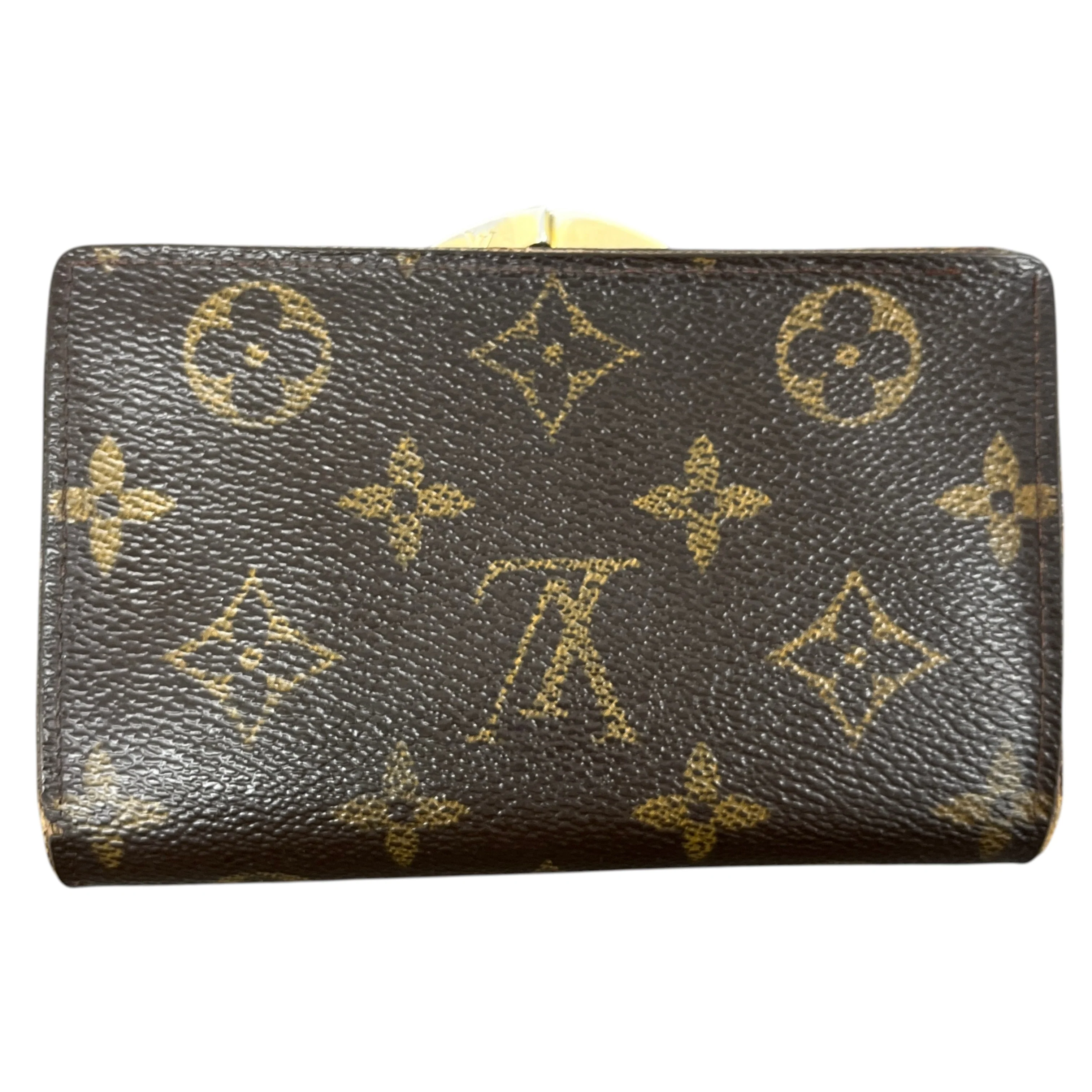 Women's Monogram Kiss Lock Purse Brown - Image 3