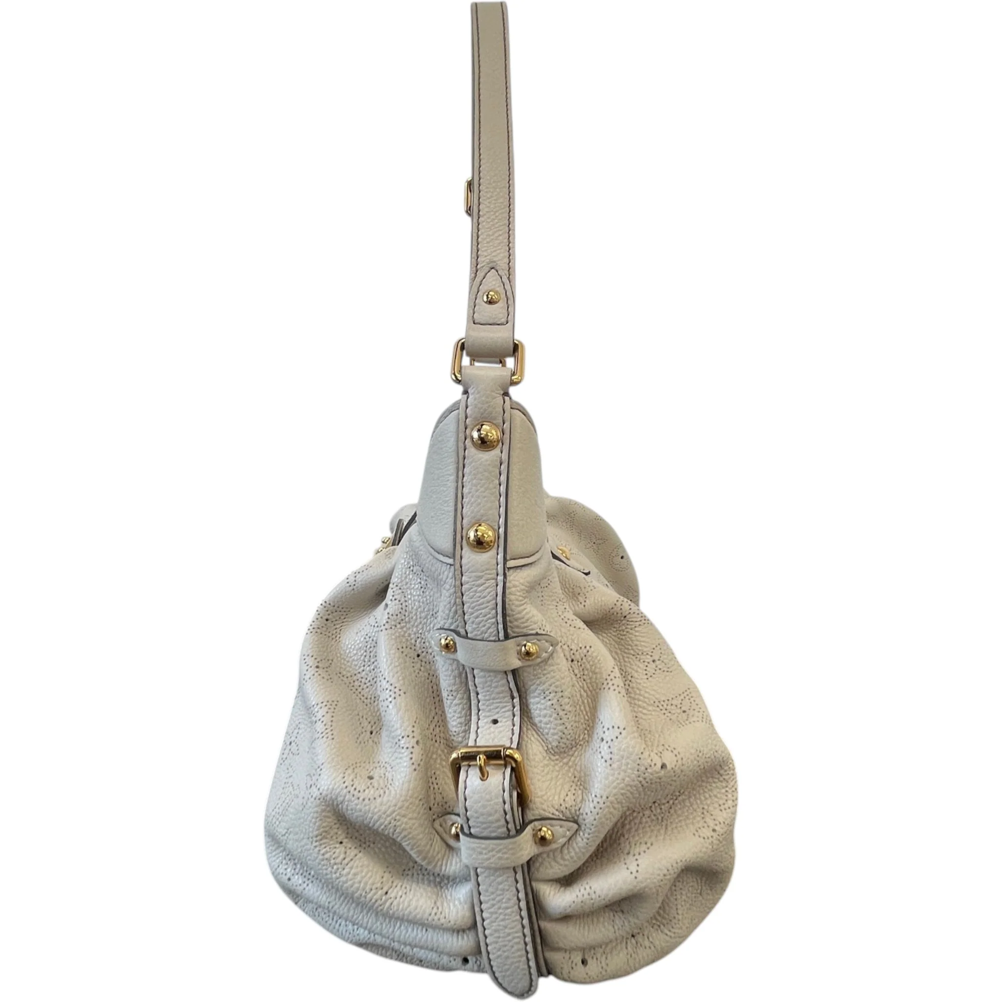 Women's Monogram Mahina Handbag Beige - Image 7