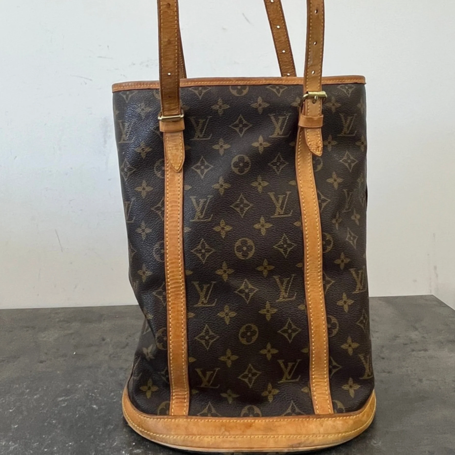 Women's Monogram Petit Marais Bucket Handbag Brown - Image 14
