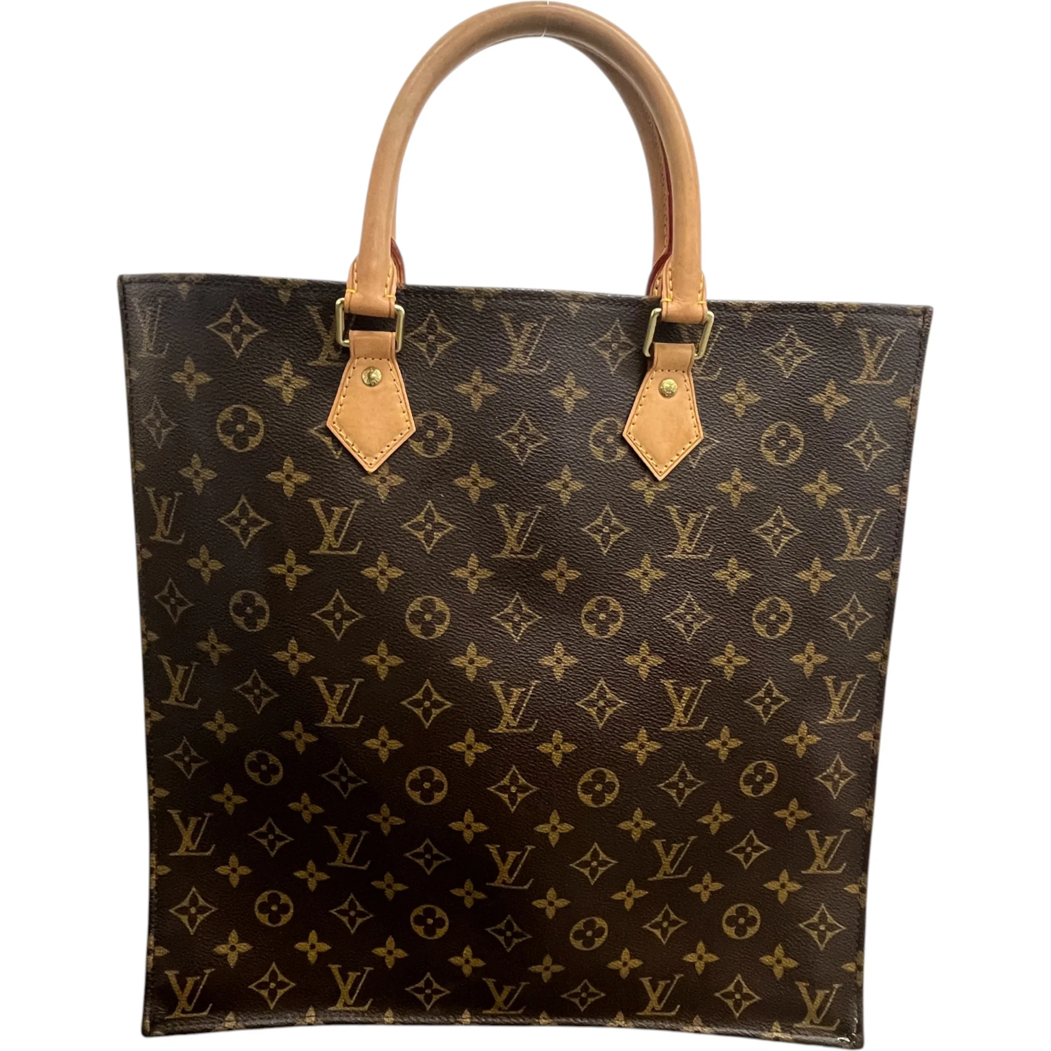 Women's Monogram Sac Plat Tote Bag Brown - Image 7