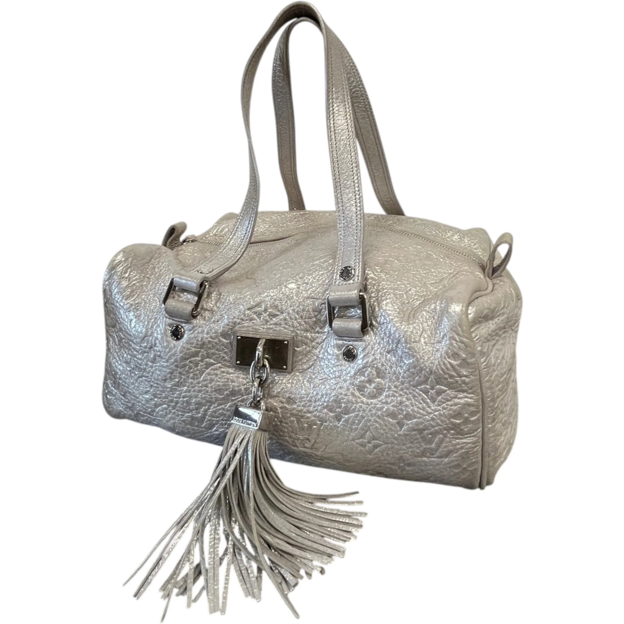Women's Monogram Shimmer Comete Bag Silver - Image 5