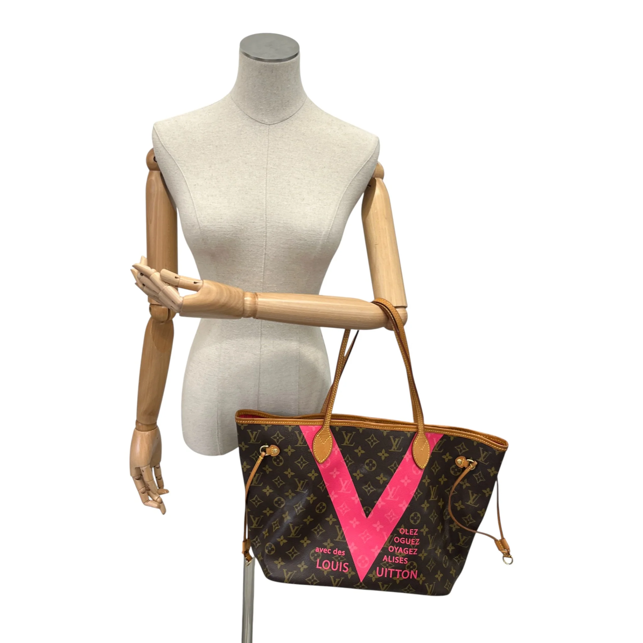 Women's Monogram V Neverfull Mm Handbag Brown - Image 2