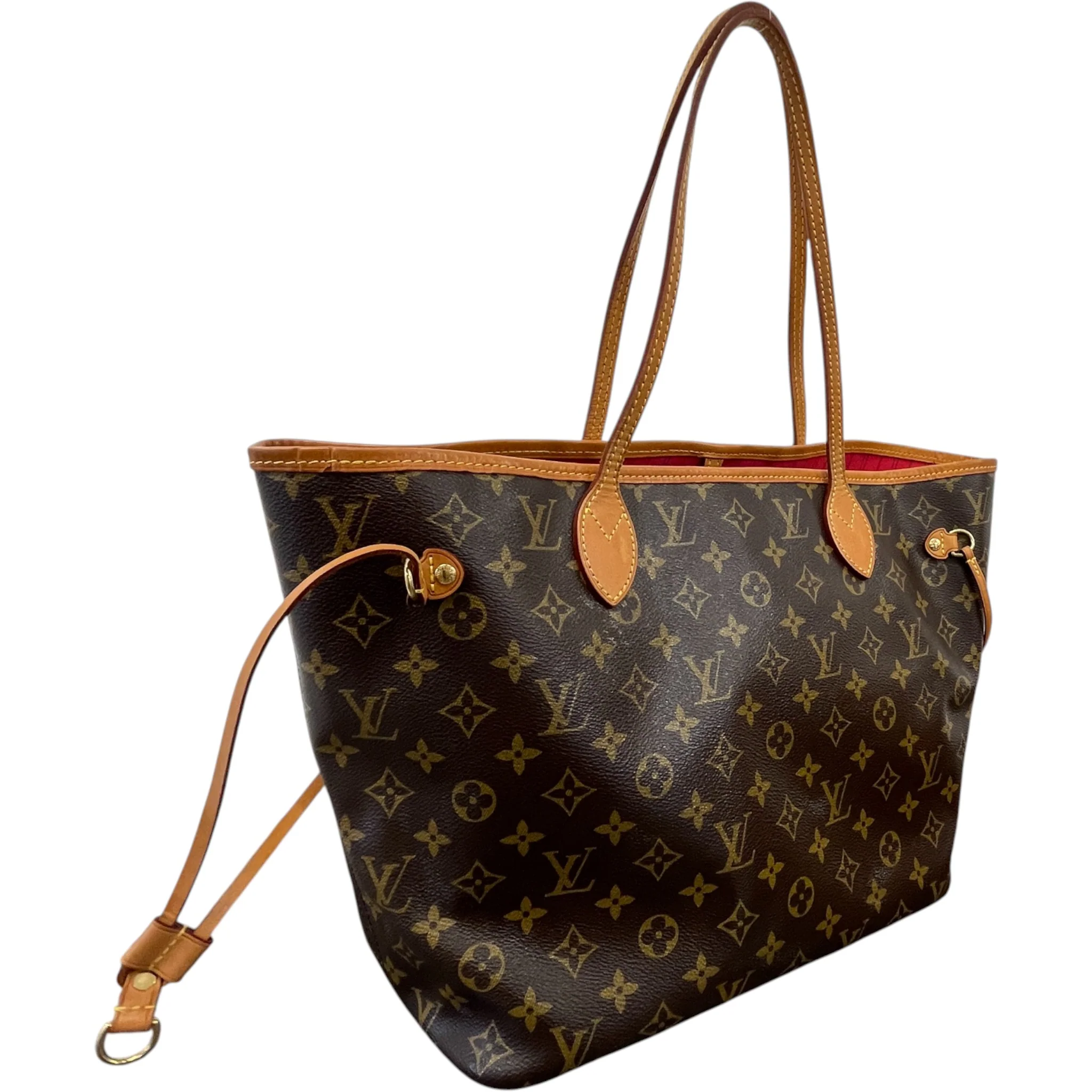 Women's Monogram V Neverfull Mm Handbag Brown - Image 9
